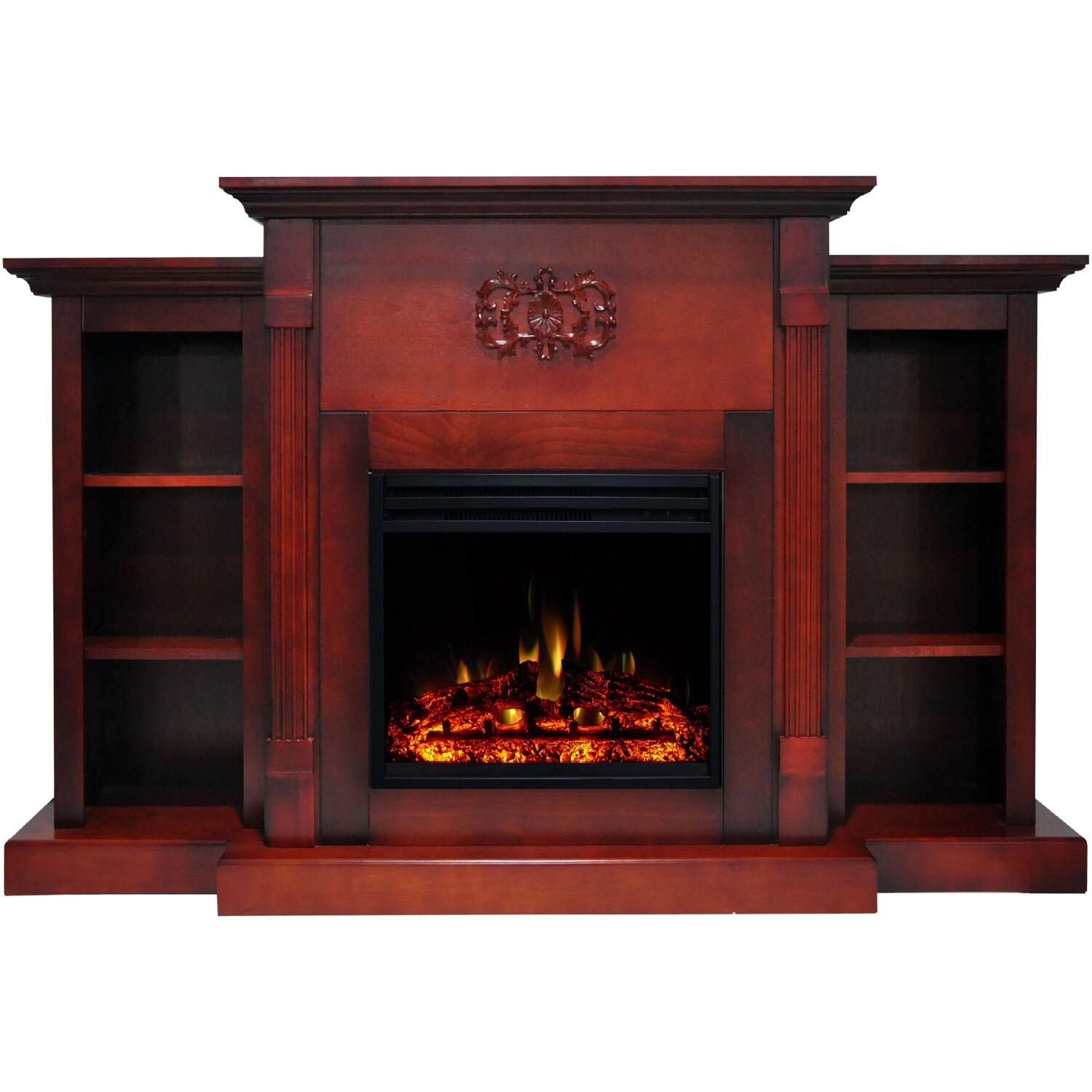 Cambridge Sanoma Freestanding Electric Fireplace Heater with Traditional Mantel, Timer, Remote Control