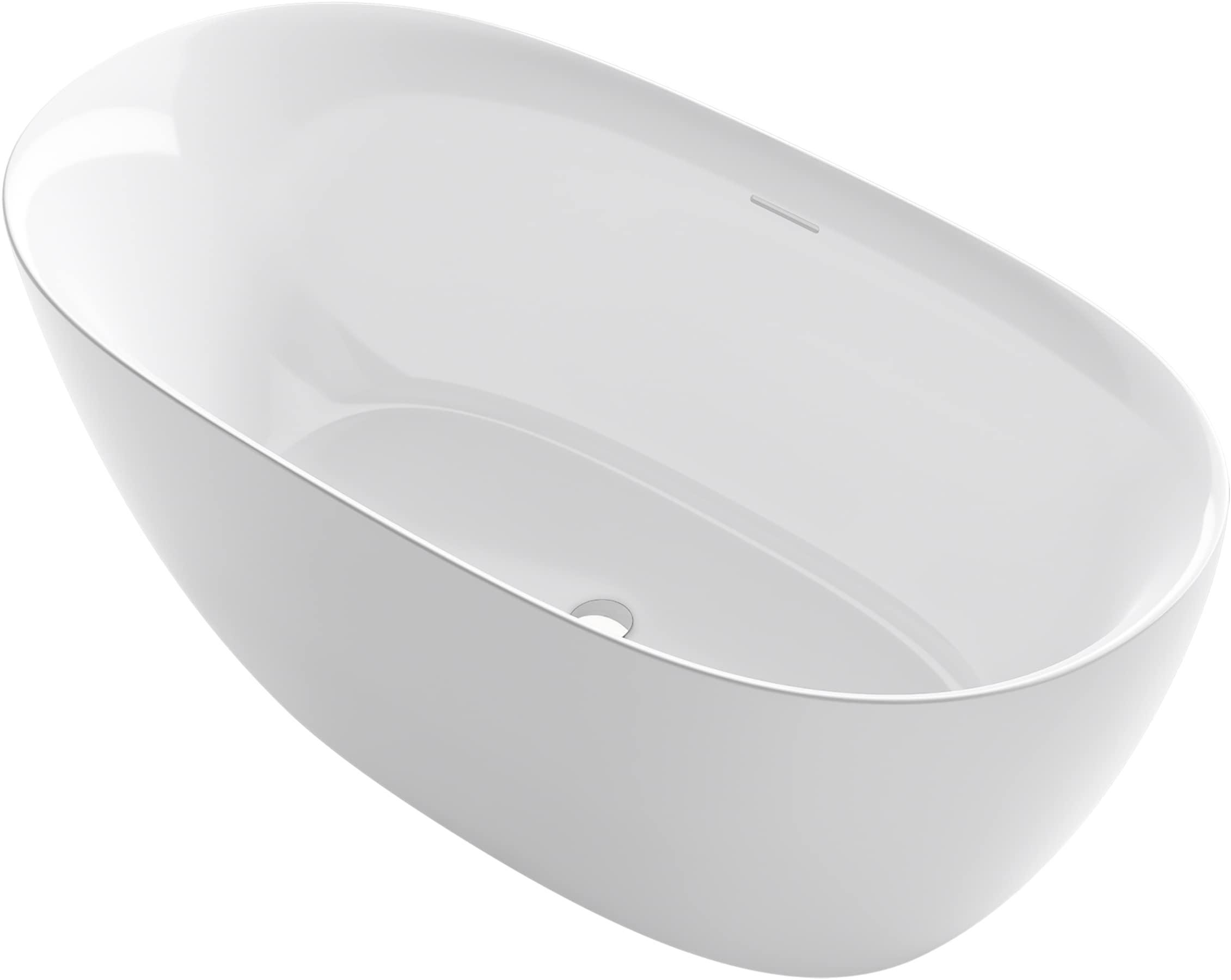 59.06'' x 29.5'' Freestanding Soaking Acrylic Bathtub