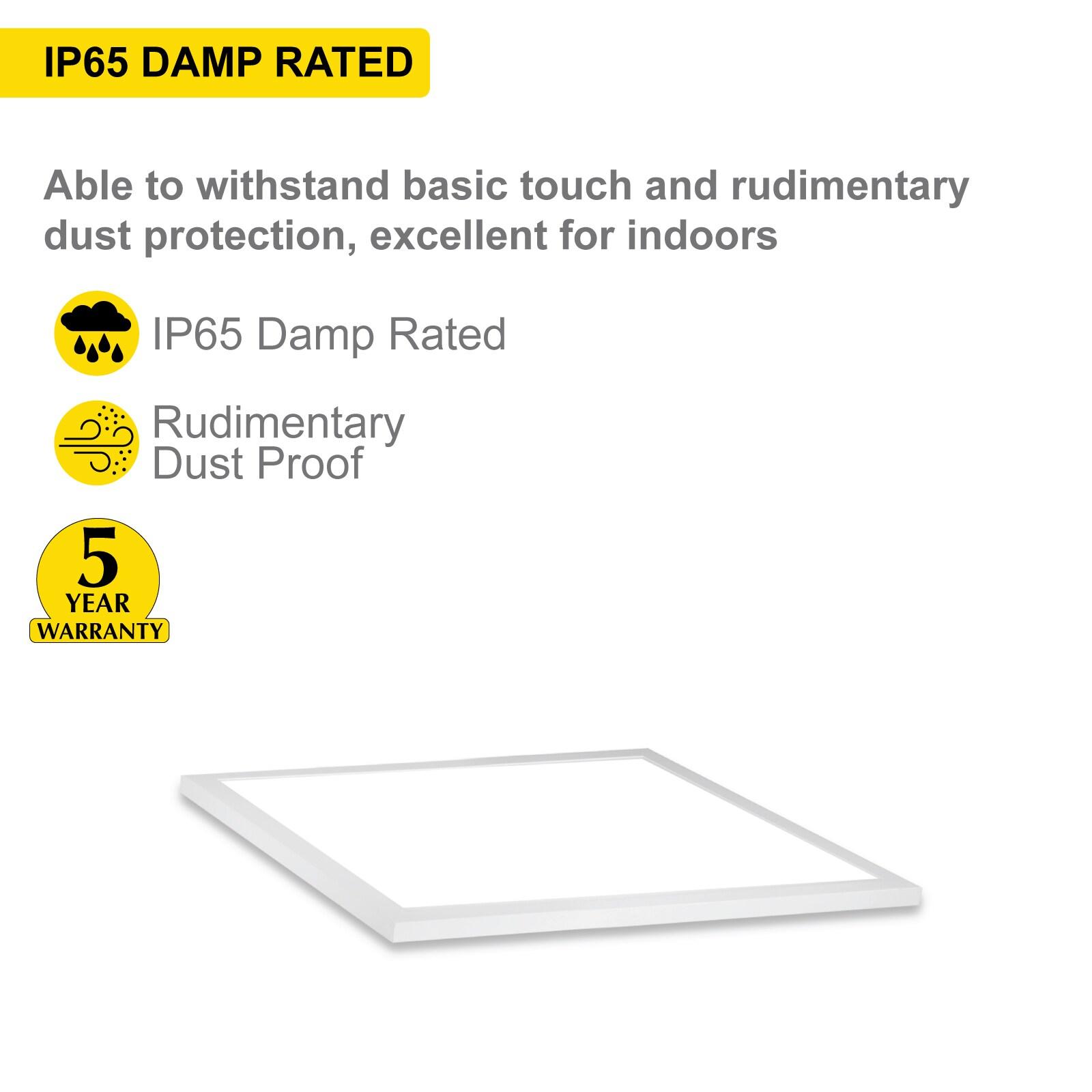 NUWATT NUWATT 4 Pack, 1x1 Flat Panel LED Square Light, 5CCT 2700K/3000K/3500K/4000K/5000K Selectable, 1500LM 18W, Internal Driver, Dimmable, 120V, CRI90, 12" Inch Square Surface Mount Ceiling Light, 1" Thick (Set of 4)