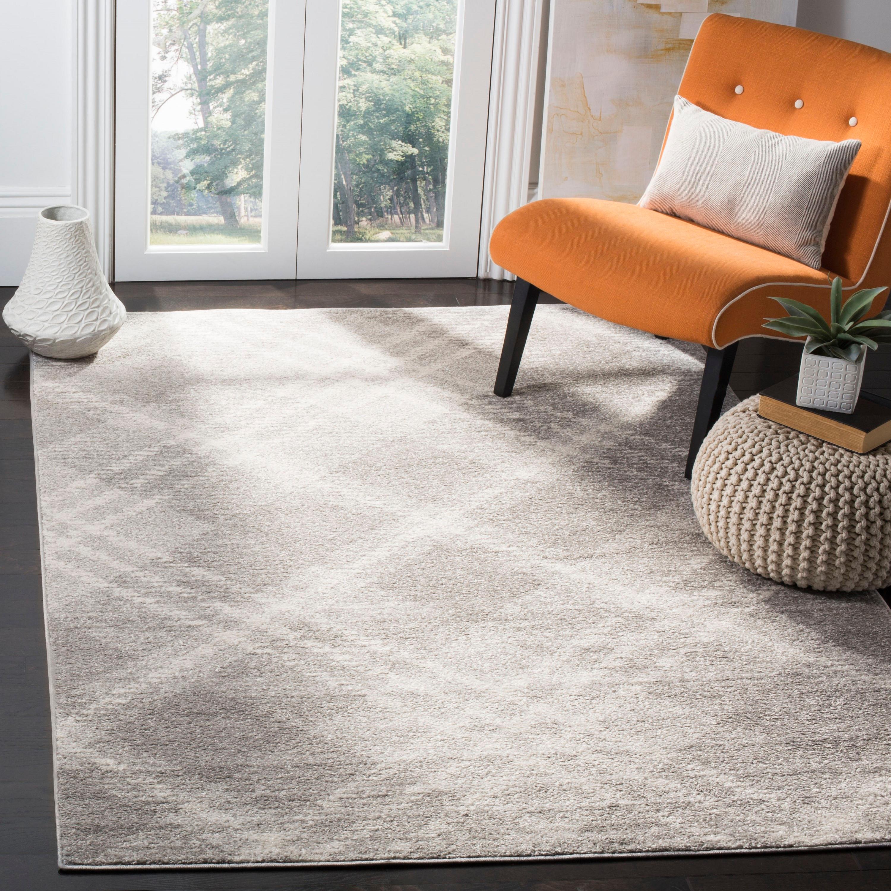 Adirondack ADR129 Power Loomed Accent Rug - Light Grey/Ivory - 3'x5' - Safavieh.