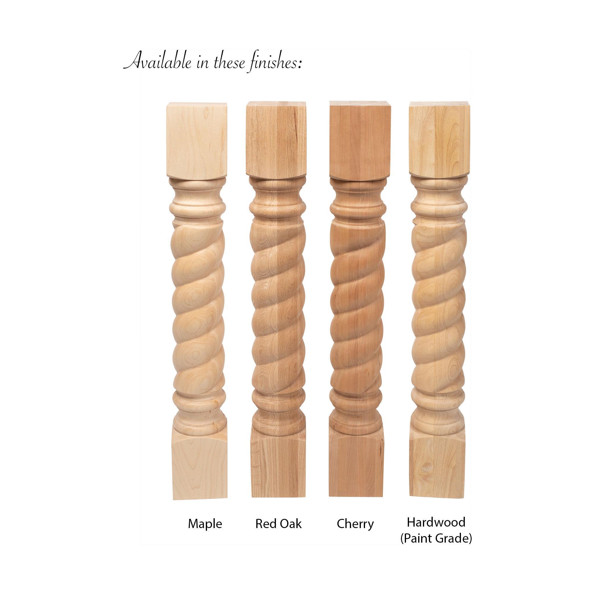 35-1/4" High Corner Post Island Legs