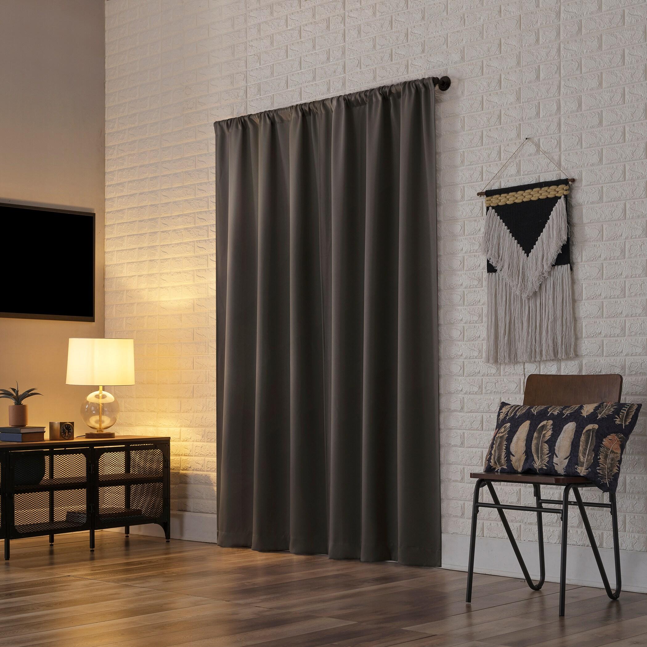 Bergen Theater Grade 100% Blackout Rod Pocket Curtain Panel