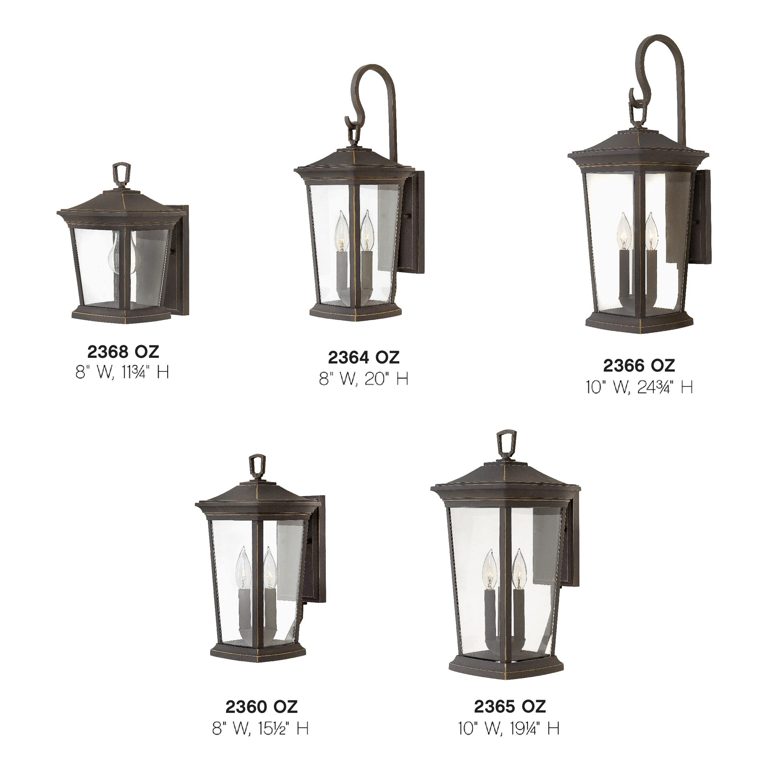 Oil Rubbed Bronze Outdoor Wall Lantern with Clear Glass