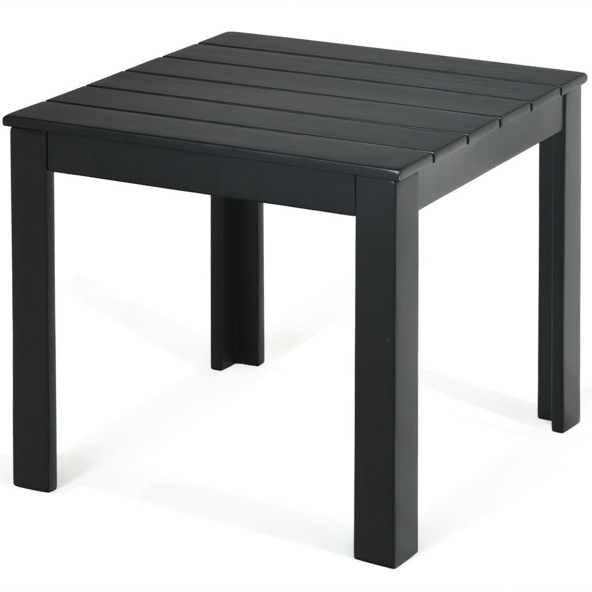Latitude Run® Wooden Square Patio Coffee Bistro Table