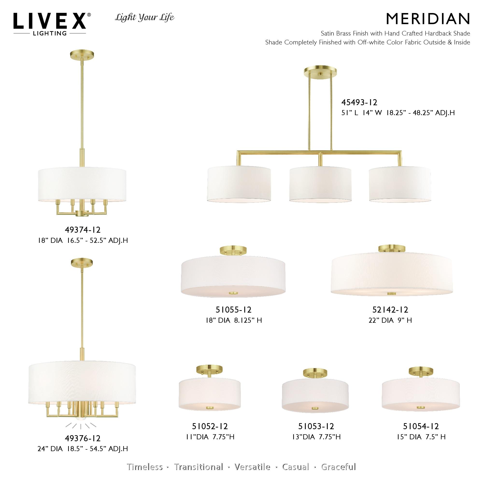 Moonlighter 7 Light Metal Dimmable Drum Chandelier