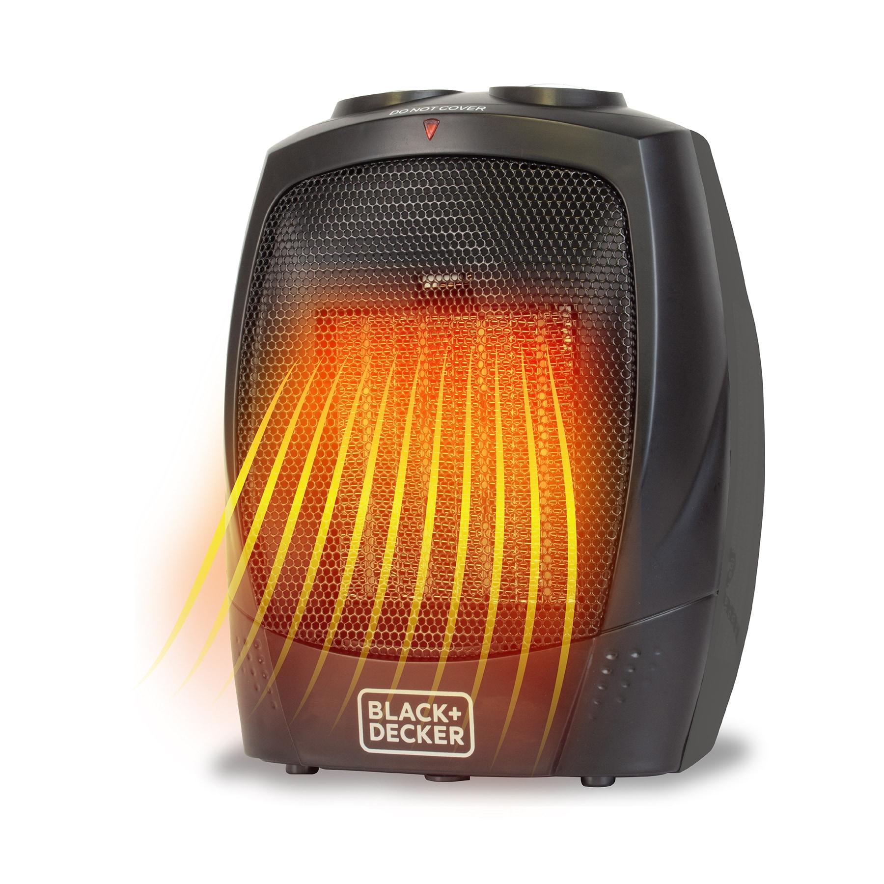 BLACK+DECKER Personal 1500 Watt Electric Fan Compact Heater with Manual Control
