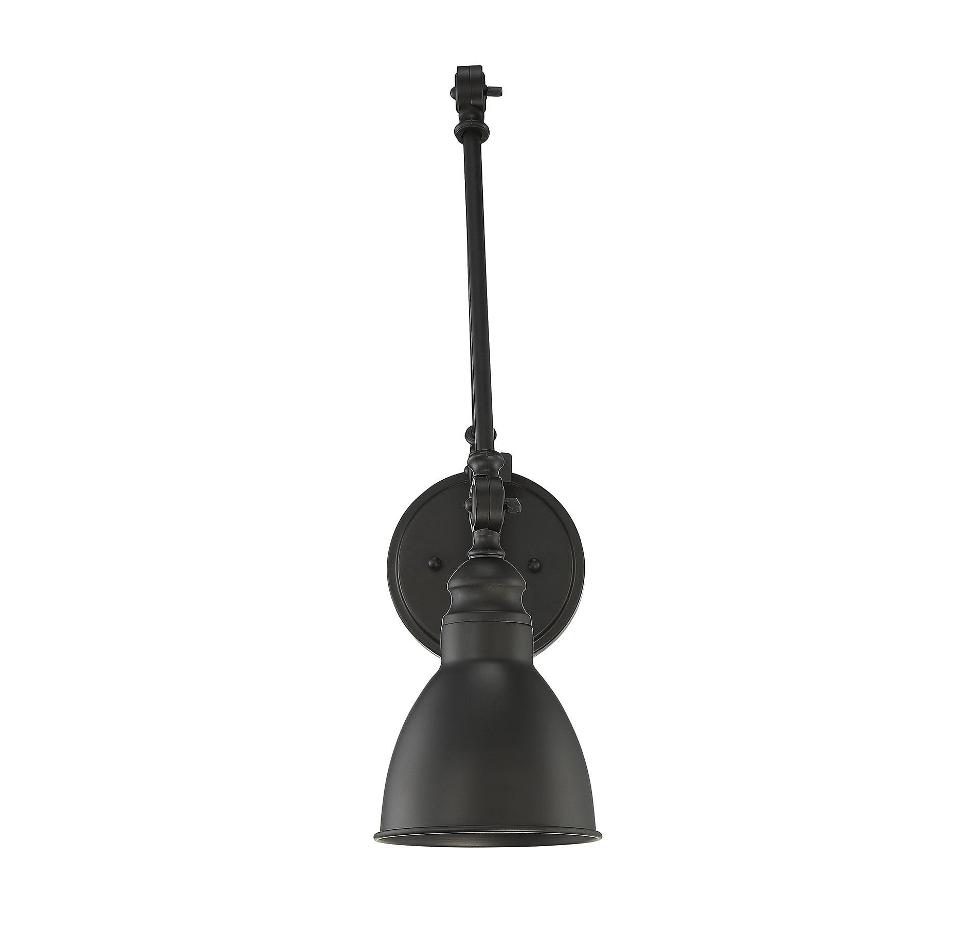 Savoy House Dakota 1 - Light Swing Arm Lamp in  Matte Black