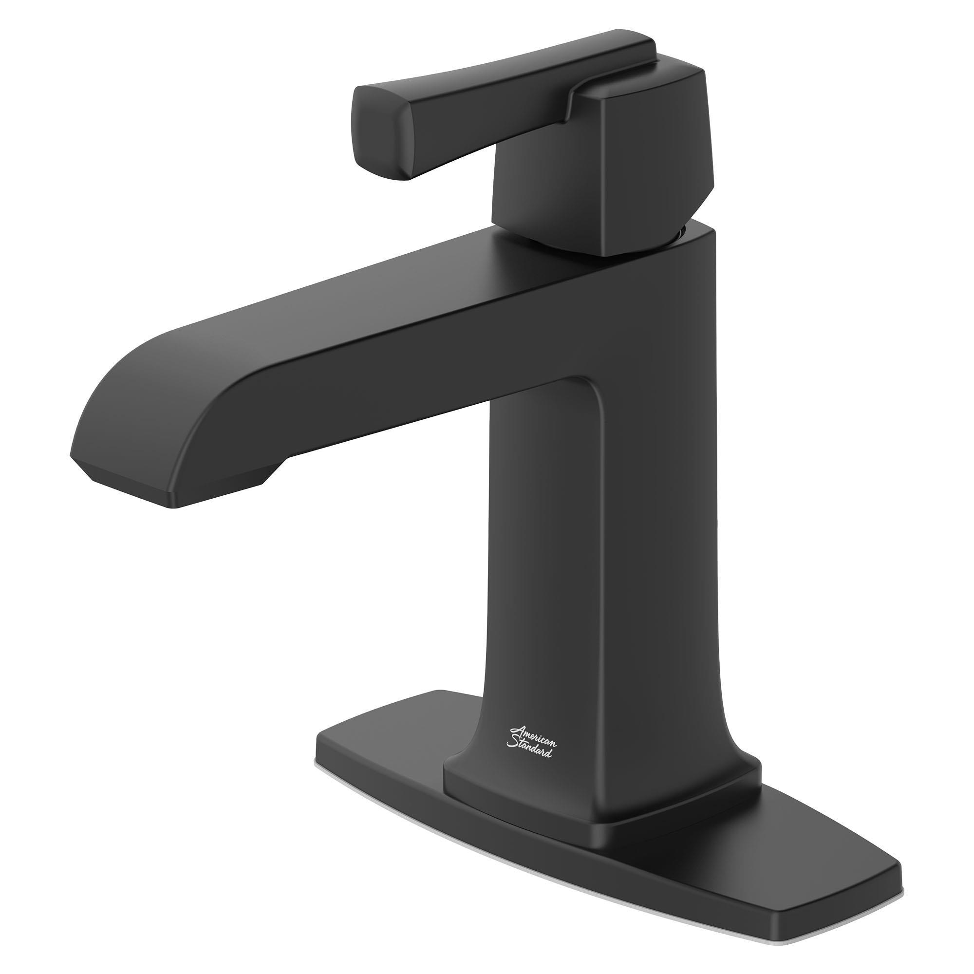 American Standard 7353101.243 Townsend Single Hole Bathroom Faucet with Single Handle, Brass, Matte Black