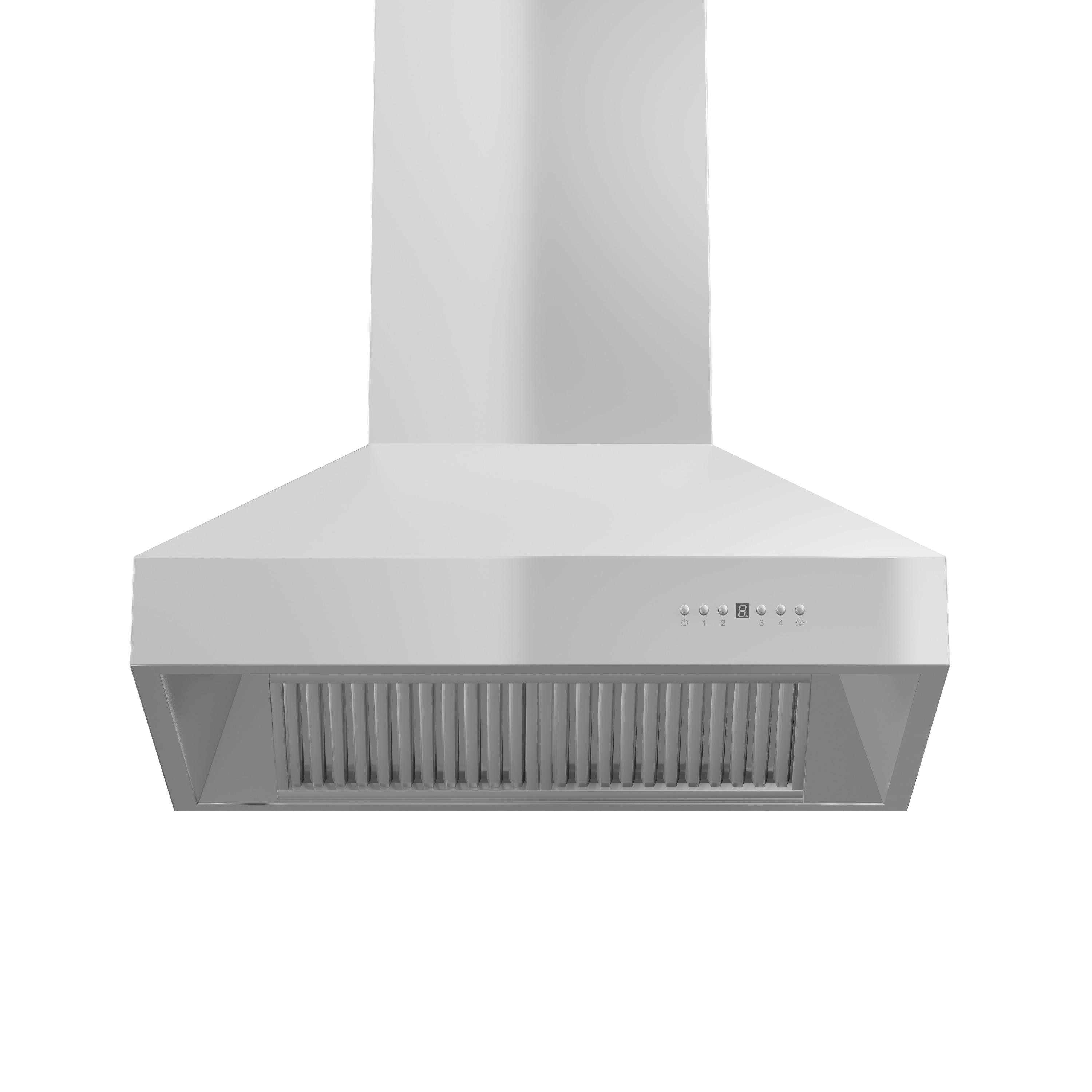 ZLINE 42 in. Professional Ducted Wall Mount Range Hood in Stainless Steel (697-42)