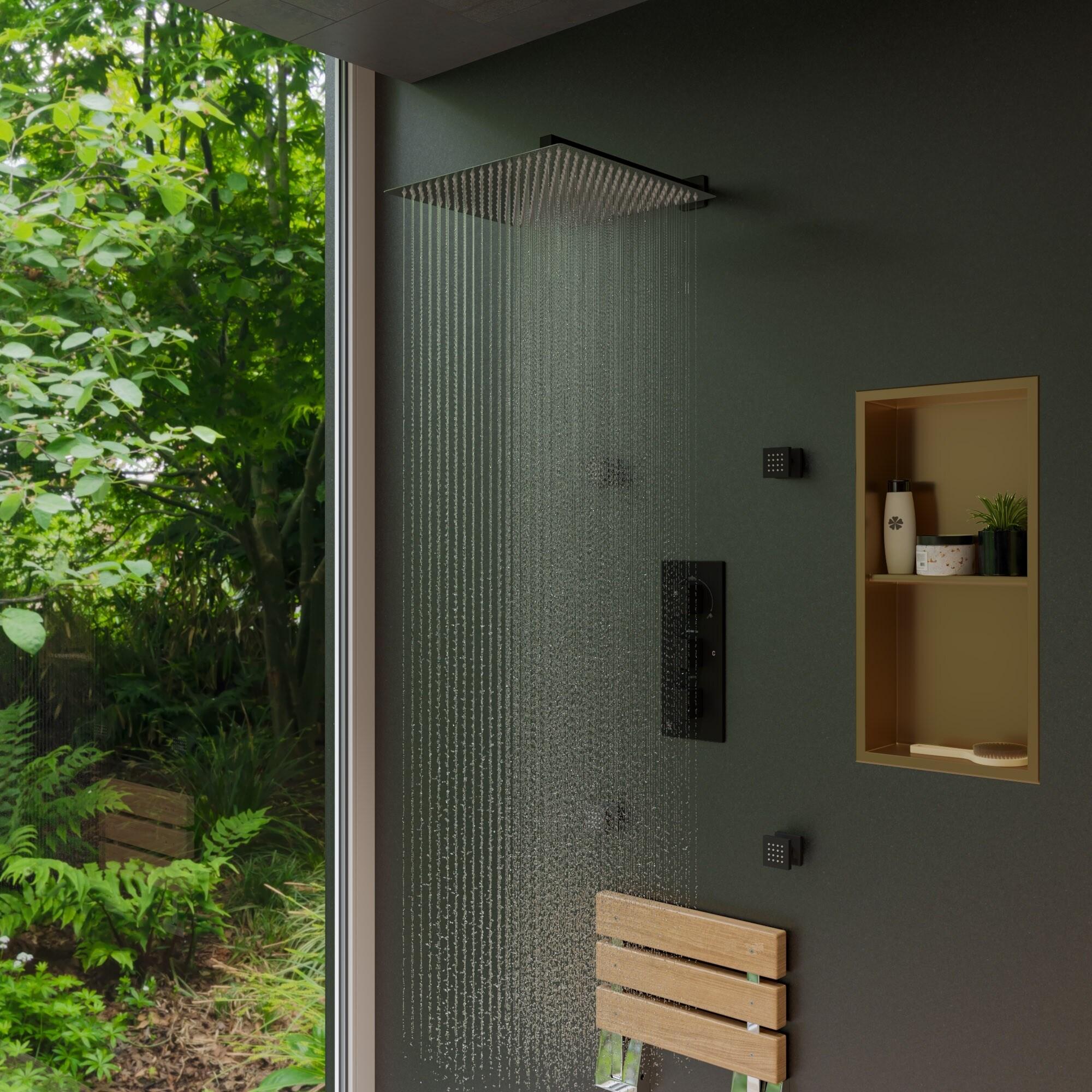 Alfi Brand Stainless Steel Shower Niche ABNP1224-BG