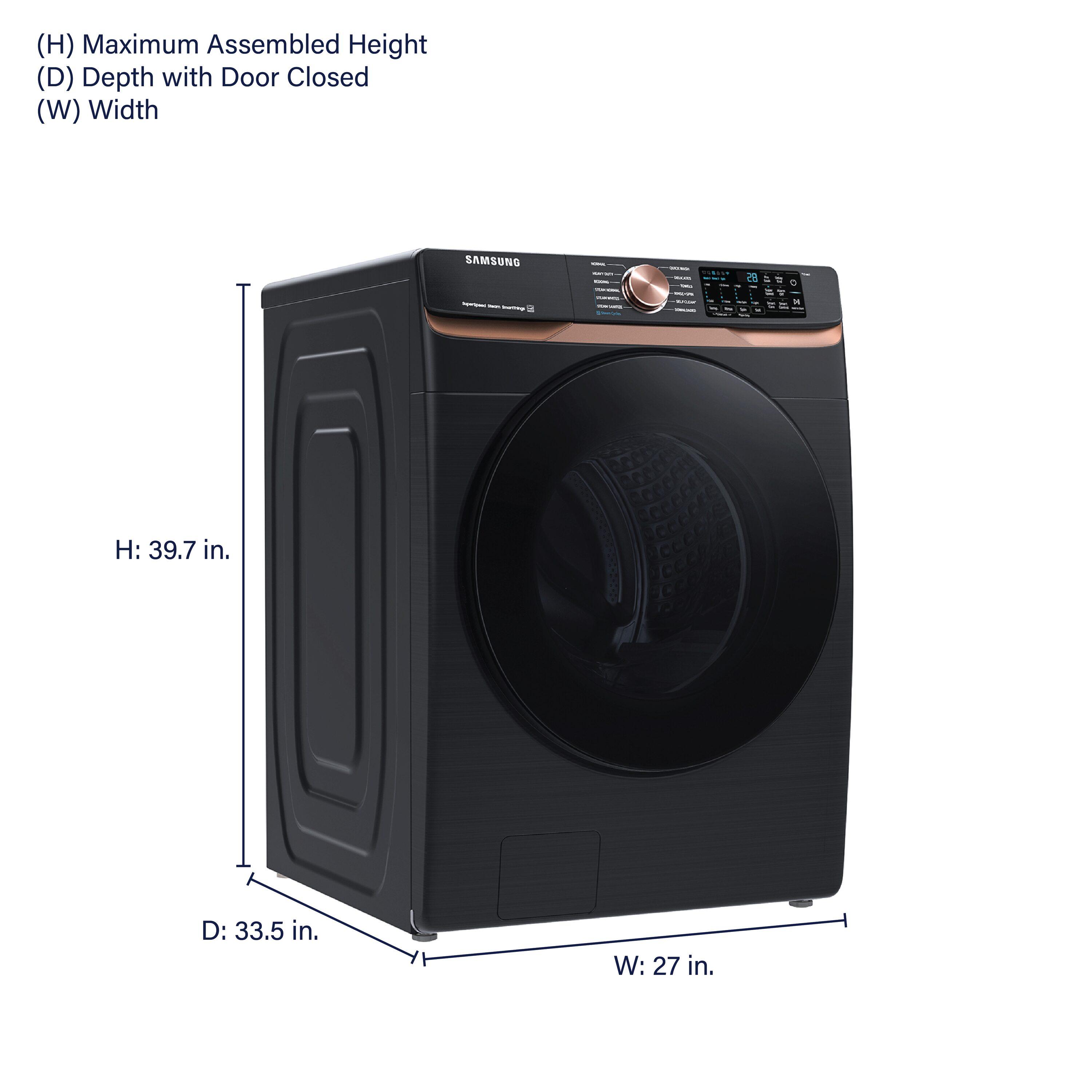 Samsung 5.0 cu. ft. Extra Large Capacity Smart Front Load Washer with Super Speed Wash and Steam