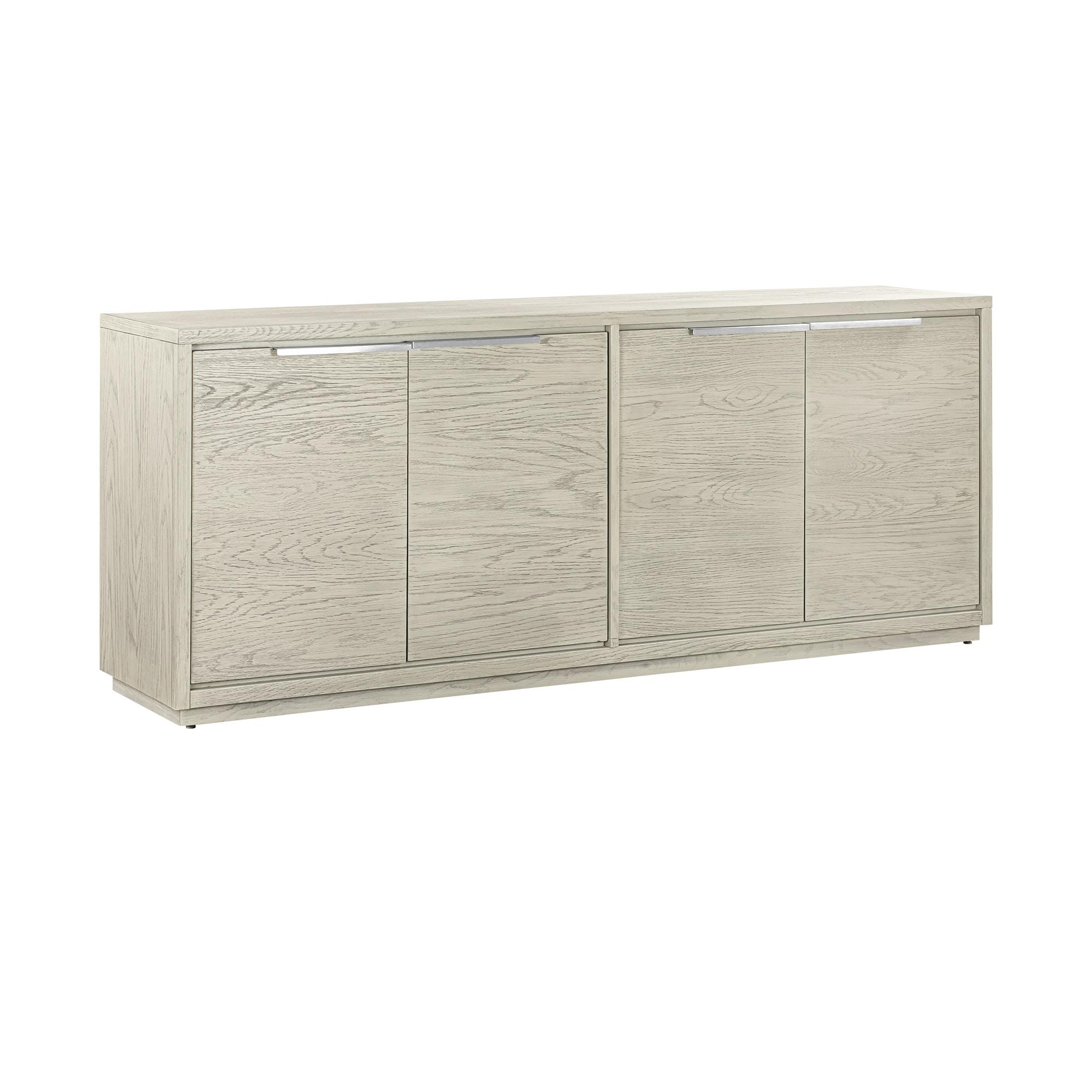 Abbey 4 Door Sideboard Buffet in Gray Oak Wood