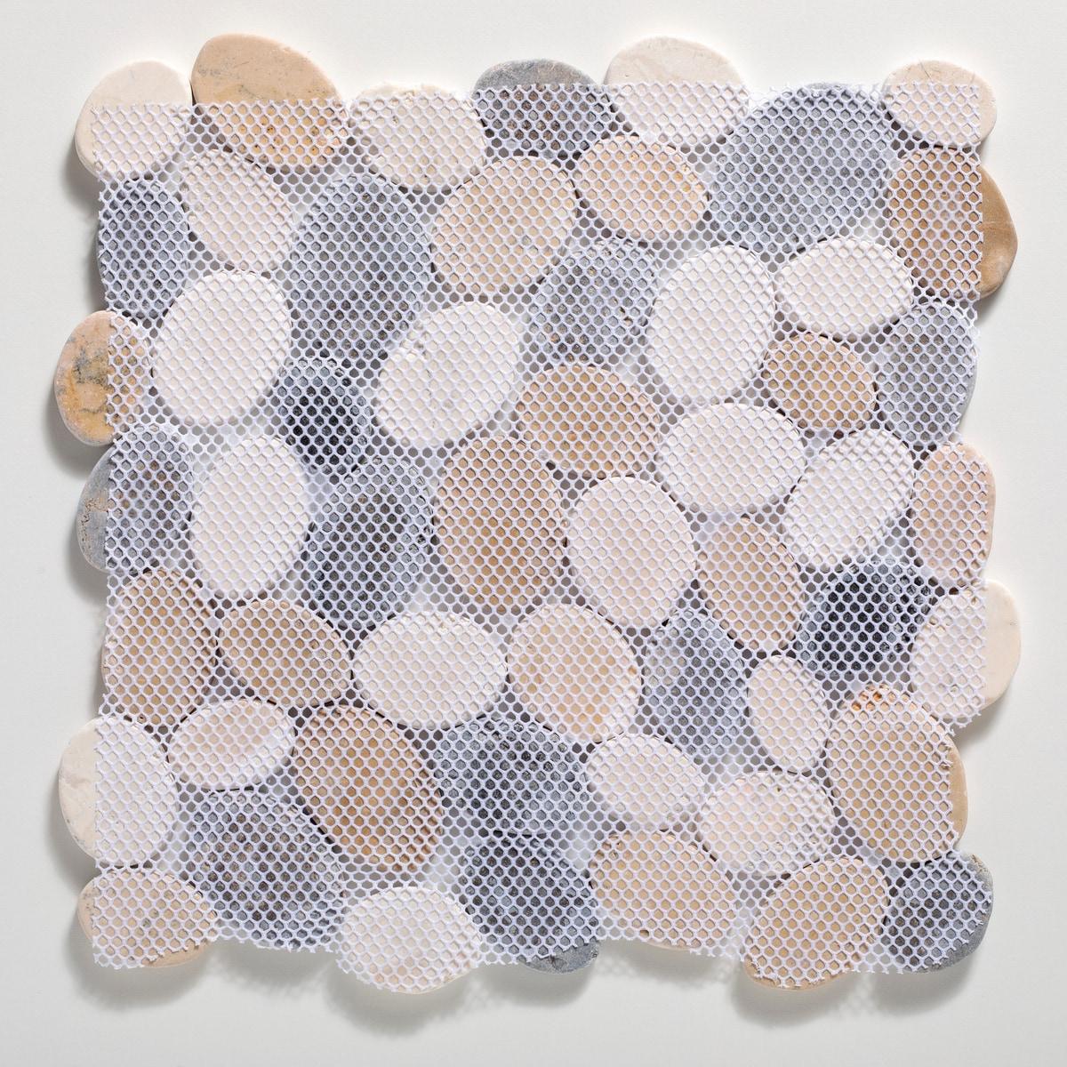 Cruz Bay Studio Natural Stone Pebbles Mosaic Wall & Floor Tile