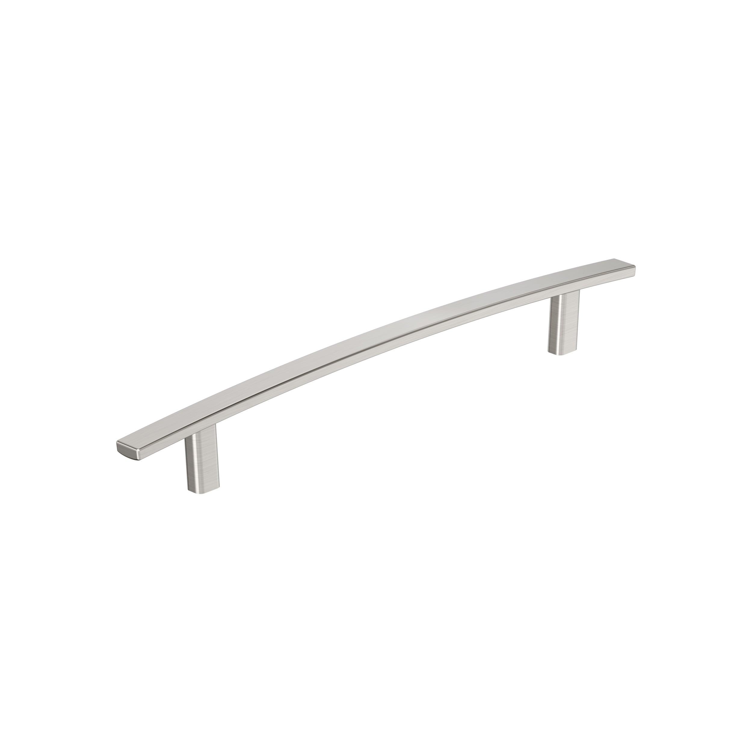 Amerock Cyprus 8-13/16 inch (224mm) Center-to-Center Satin Nickel Cabinet Pull