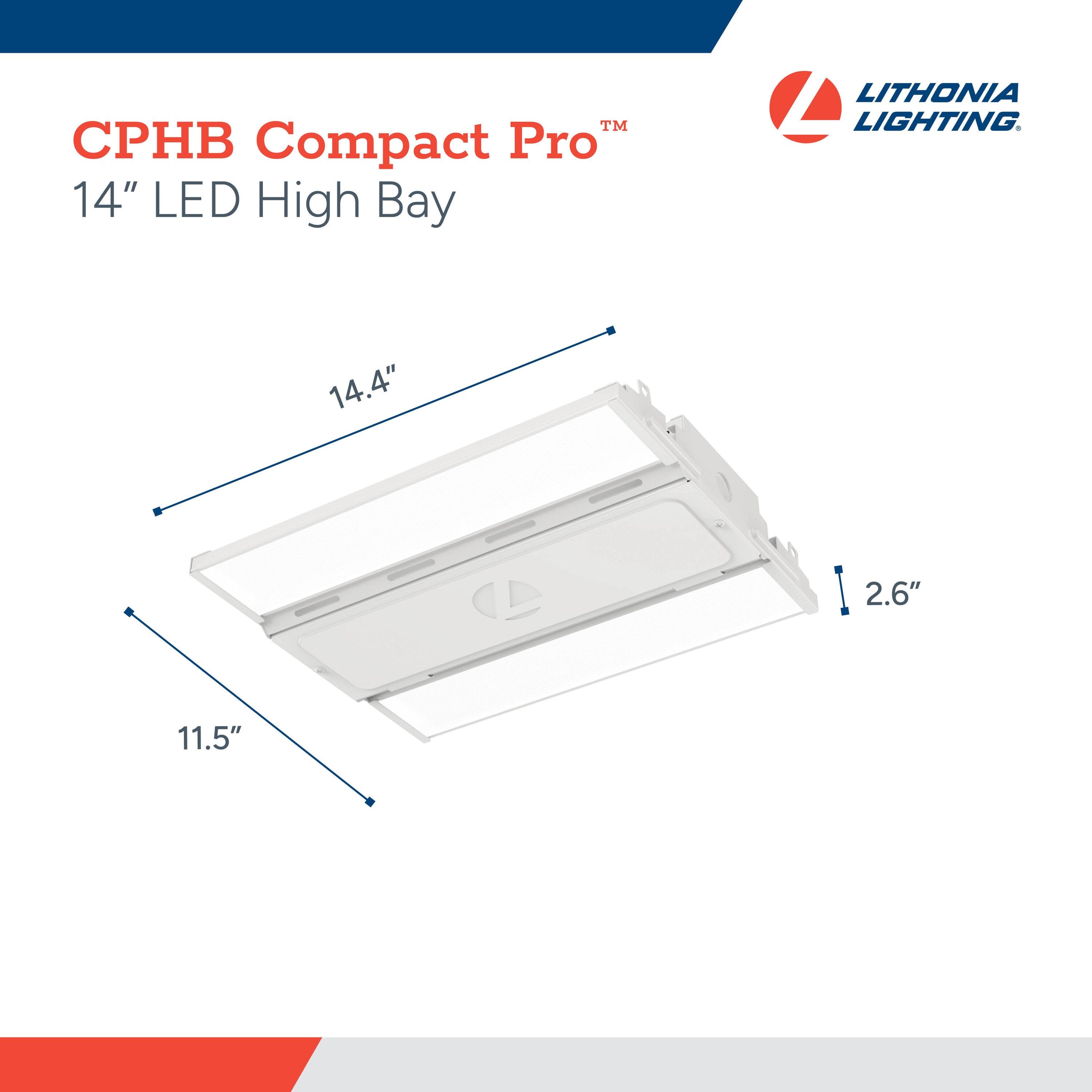 Lithonia Lighting Dimmable Rectangle High Bay Ceiling Light