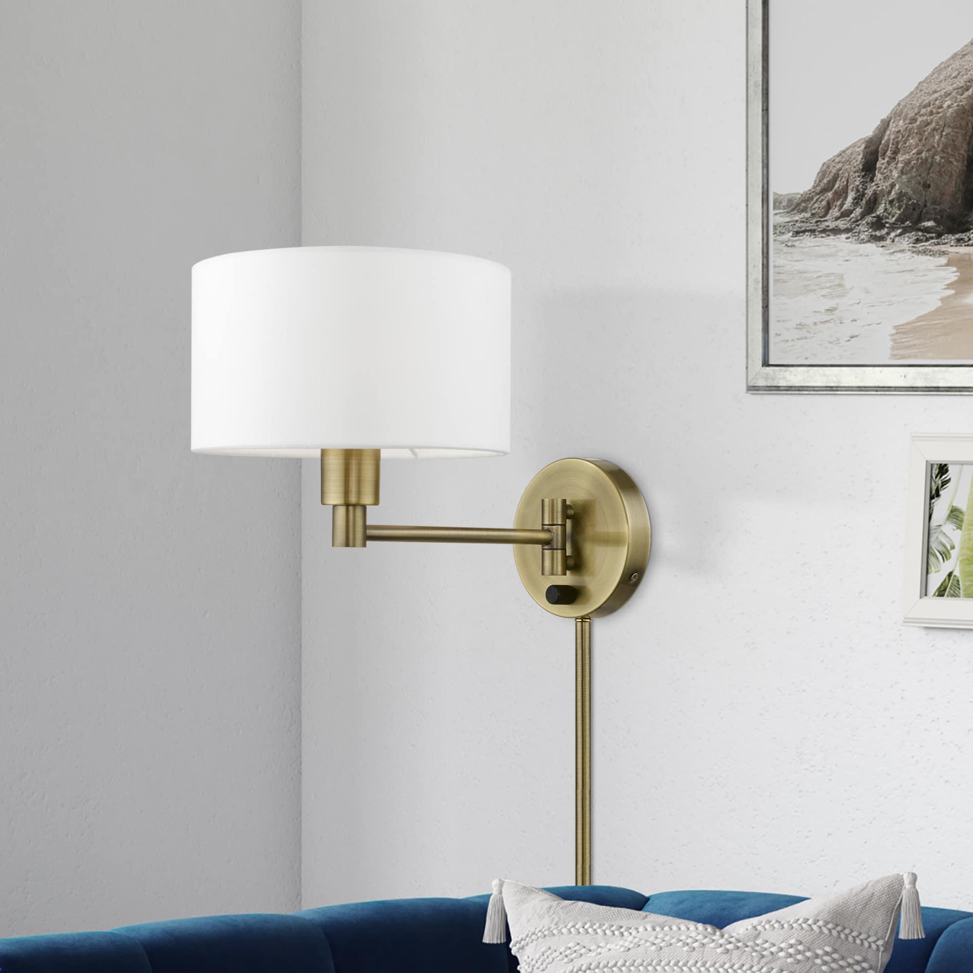 Livex Lighting 1 - Light Wall Light in  Antique Brass