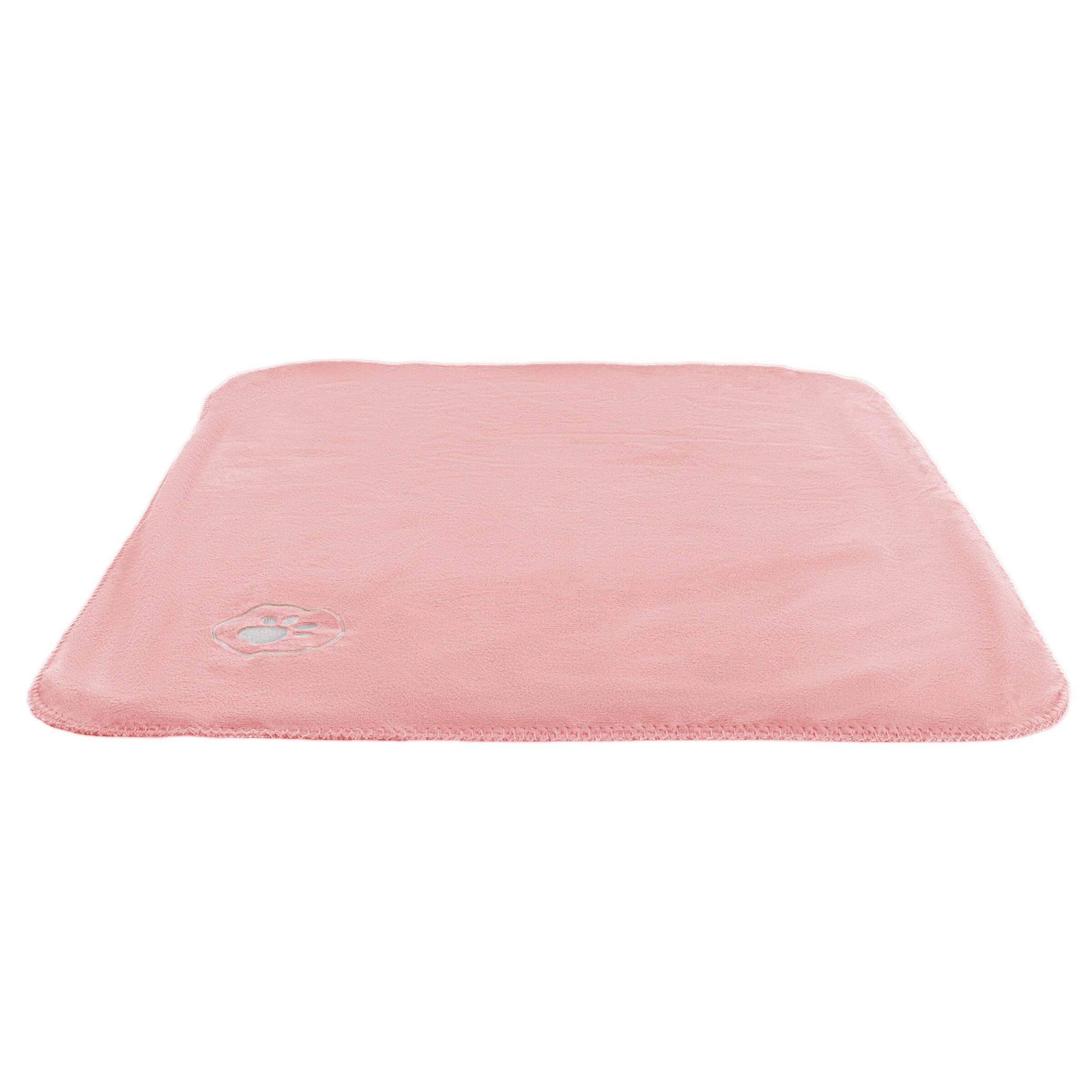 Pet Adobe Waterproof Machine-Washable Pet Blanket for Dogs and Cats - 40" x 30", Pink