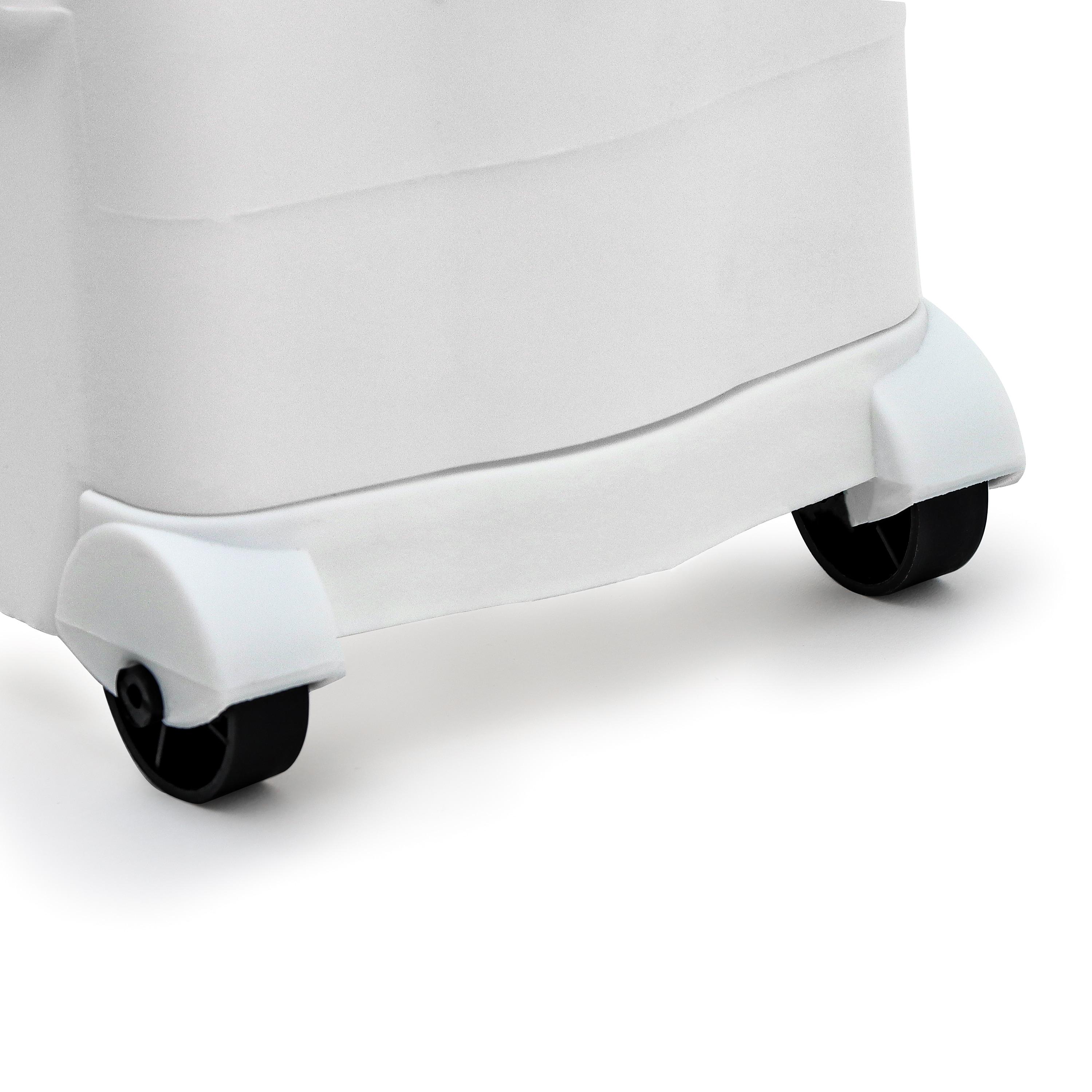 Plastic Free Standing Laundry Cart with Wheels