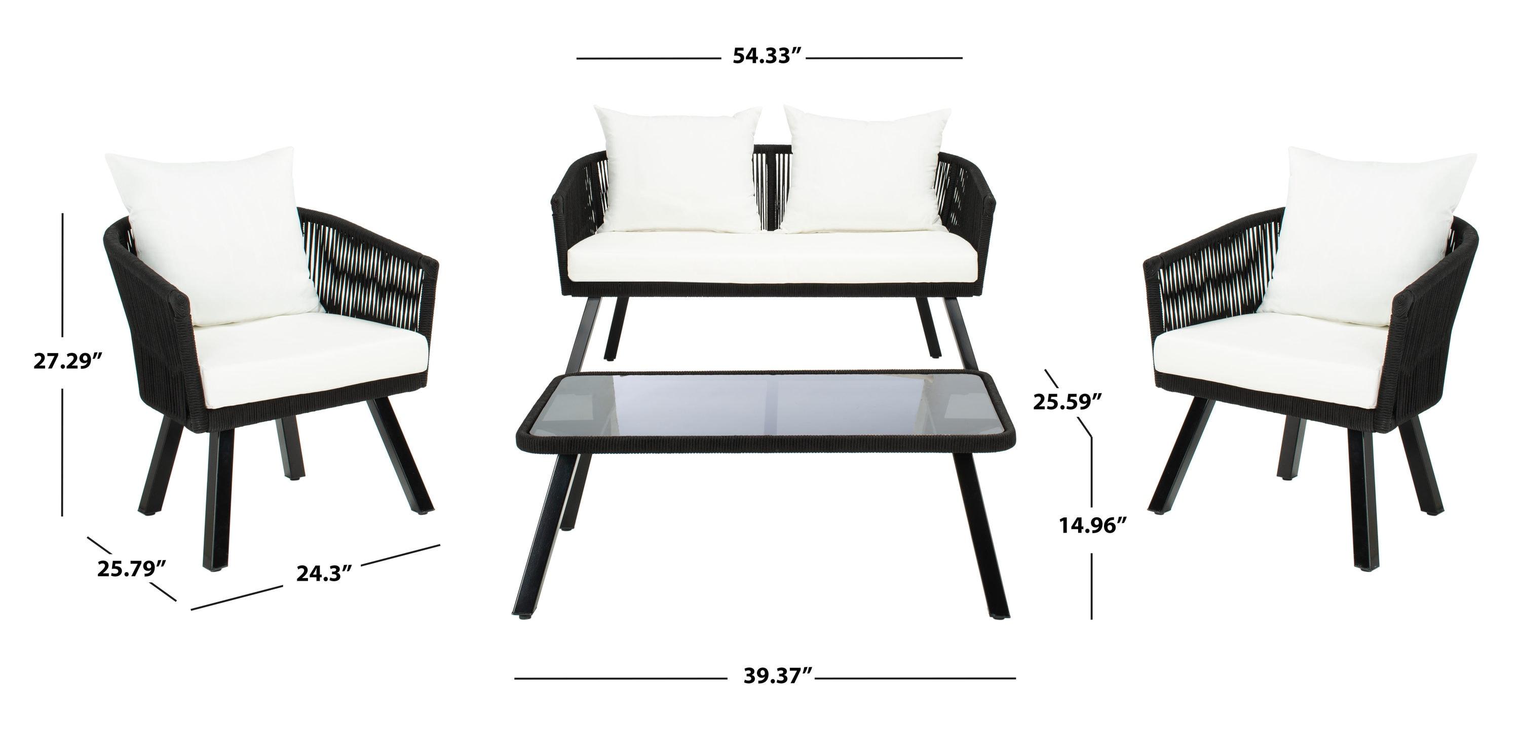 Highland Dunes Oropeza 4 - Person Patio Conversation Sets with Cushions