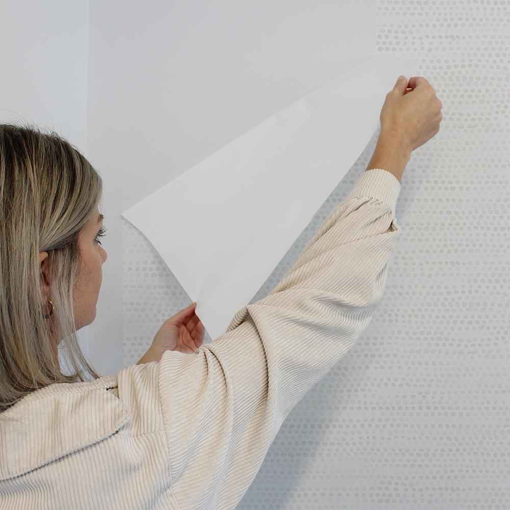 Tempaper & Co.® Moire Dots Removable Peel and Stick Wallpaper, Light Tan, 28 sq. ft.: Vinyl Self-Adhesive Polka Dots