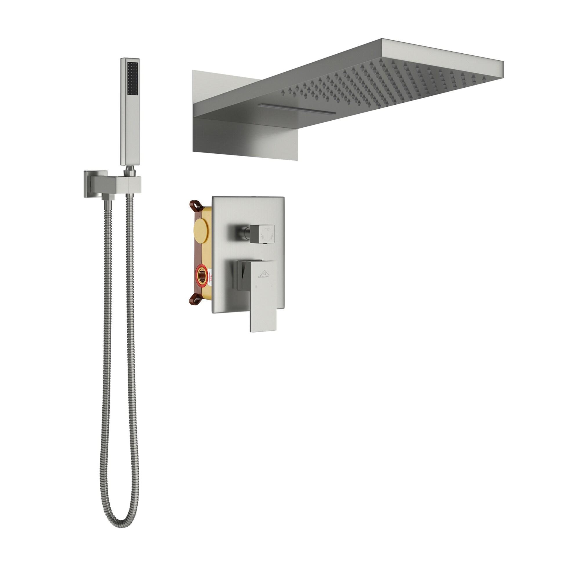 Cascade Bliss Luxury Complete Shower System with Rough-in Valve
