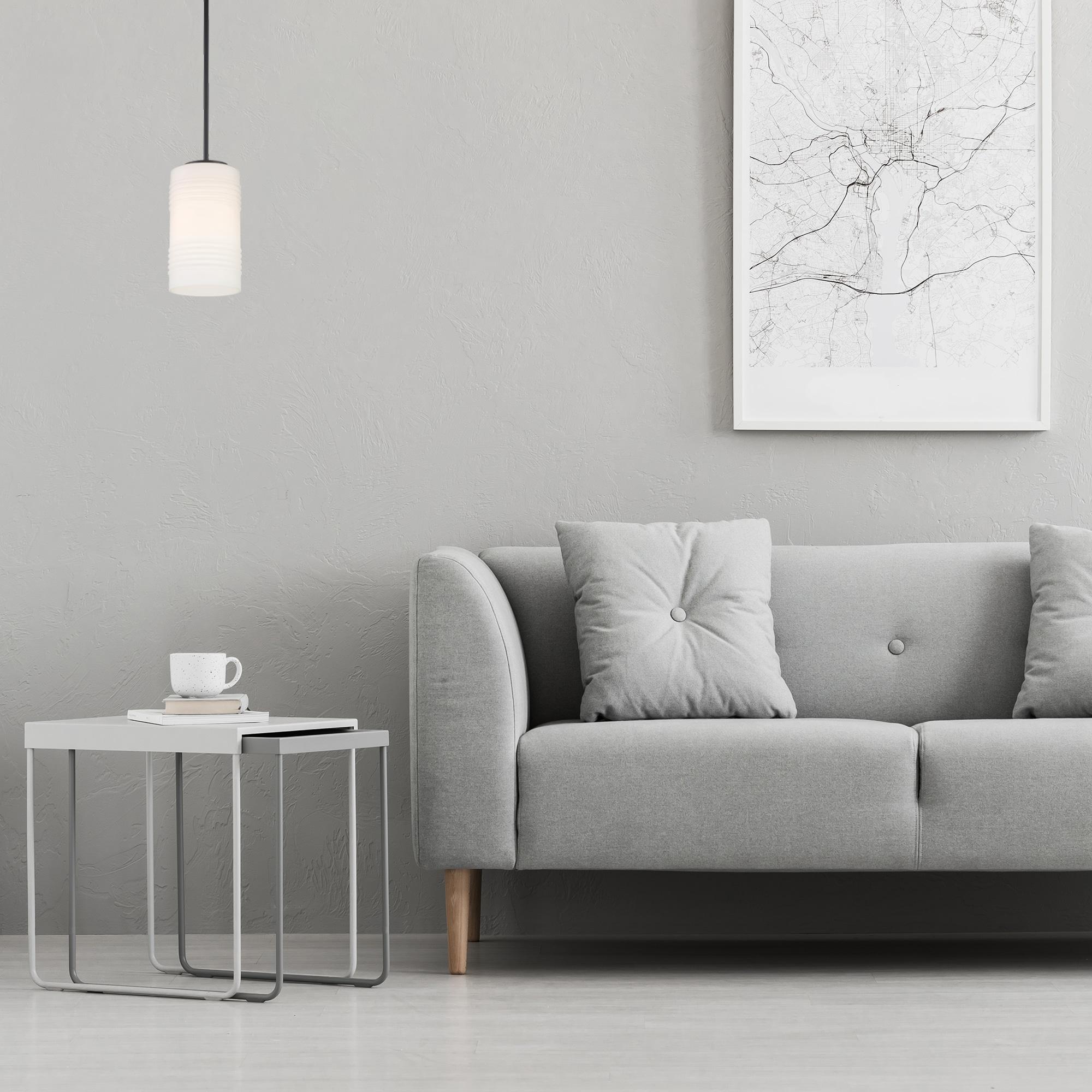 Leavenworth Matte Black and Gold Glass Semi-Flush Ceiling Light