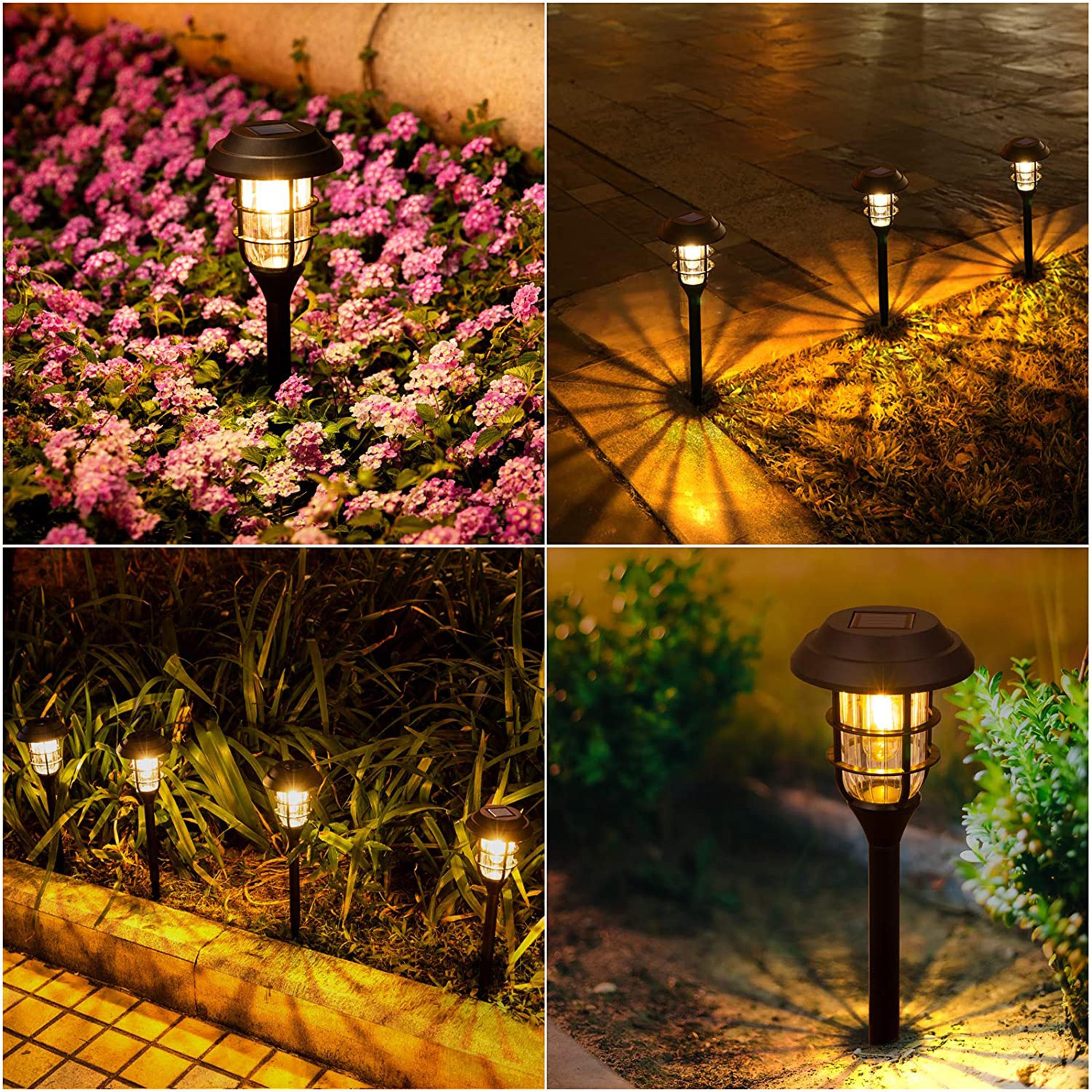 Low Voltage Solar Powered Integrated LED Pathway Light (Set of 8)