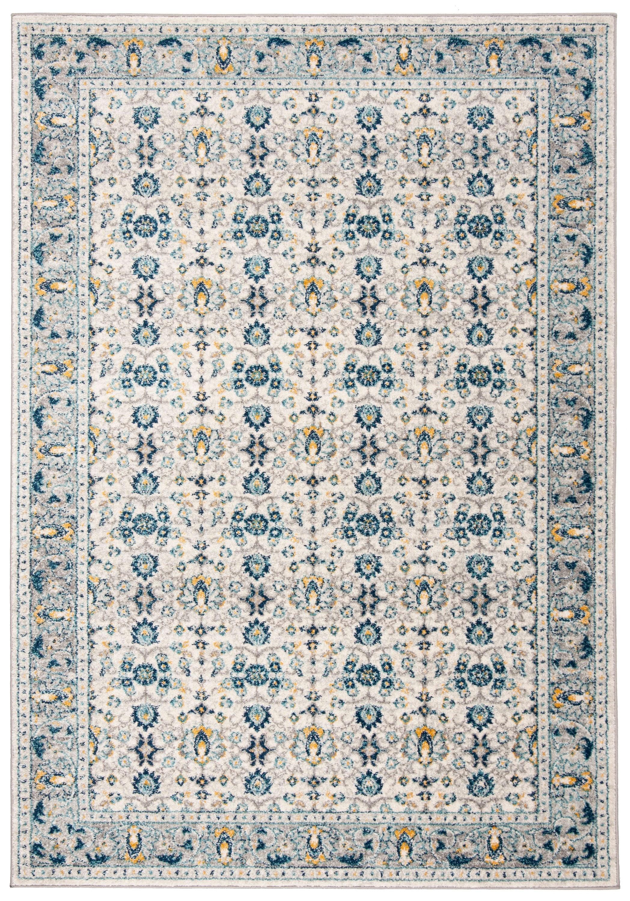 Madison MAD151 Power Loomed Indoor Area Rug - Ivory/Navy - 5'3"x7'6" - Safavieh