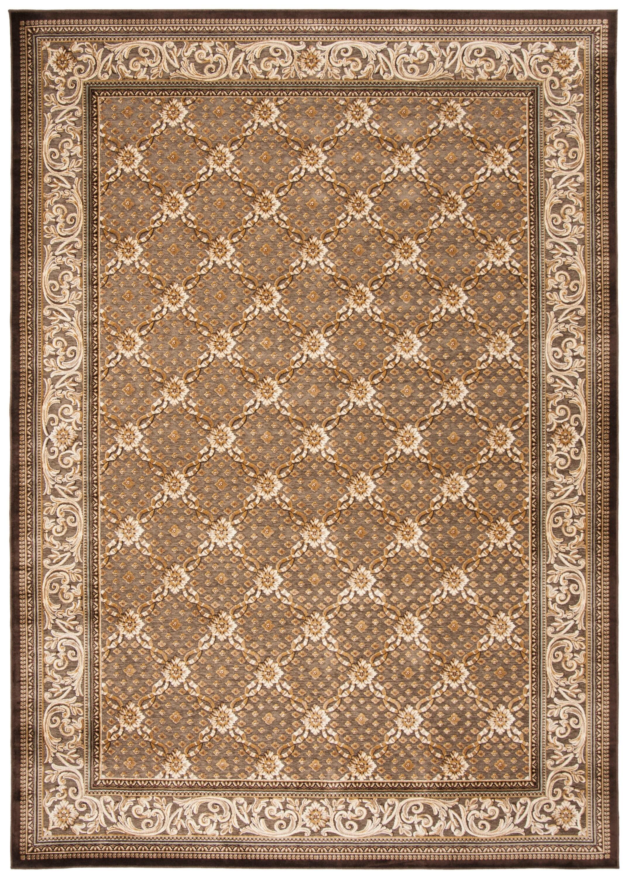 SAFAVIEH Paradise Jonette Geometric Floral Area Rug, Dark Brown, 8' x 11'2"