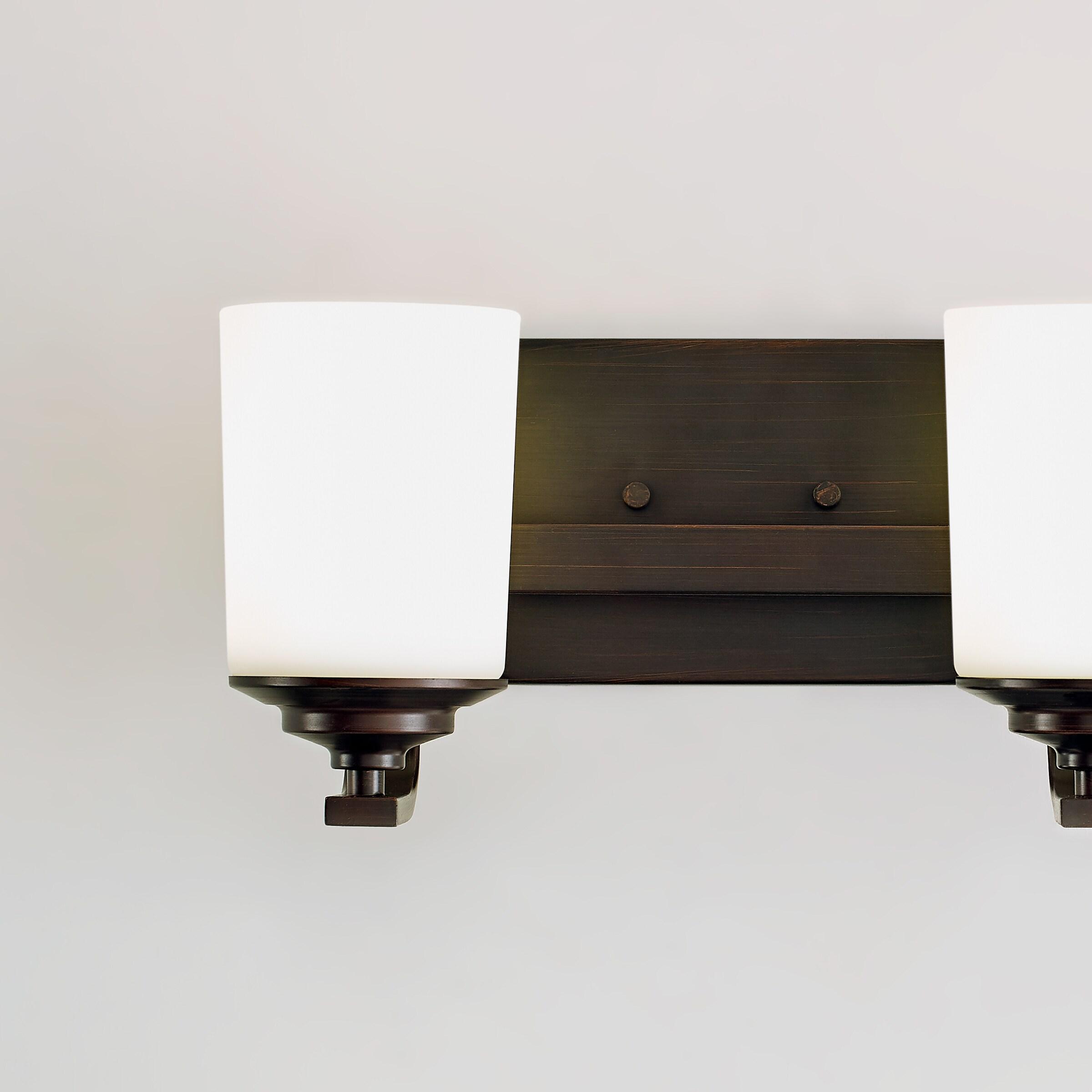 Kemal Bronze Cylinder 2-Light Energy Star Vanity Fixture