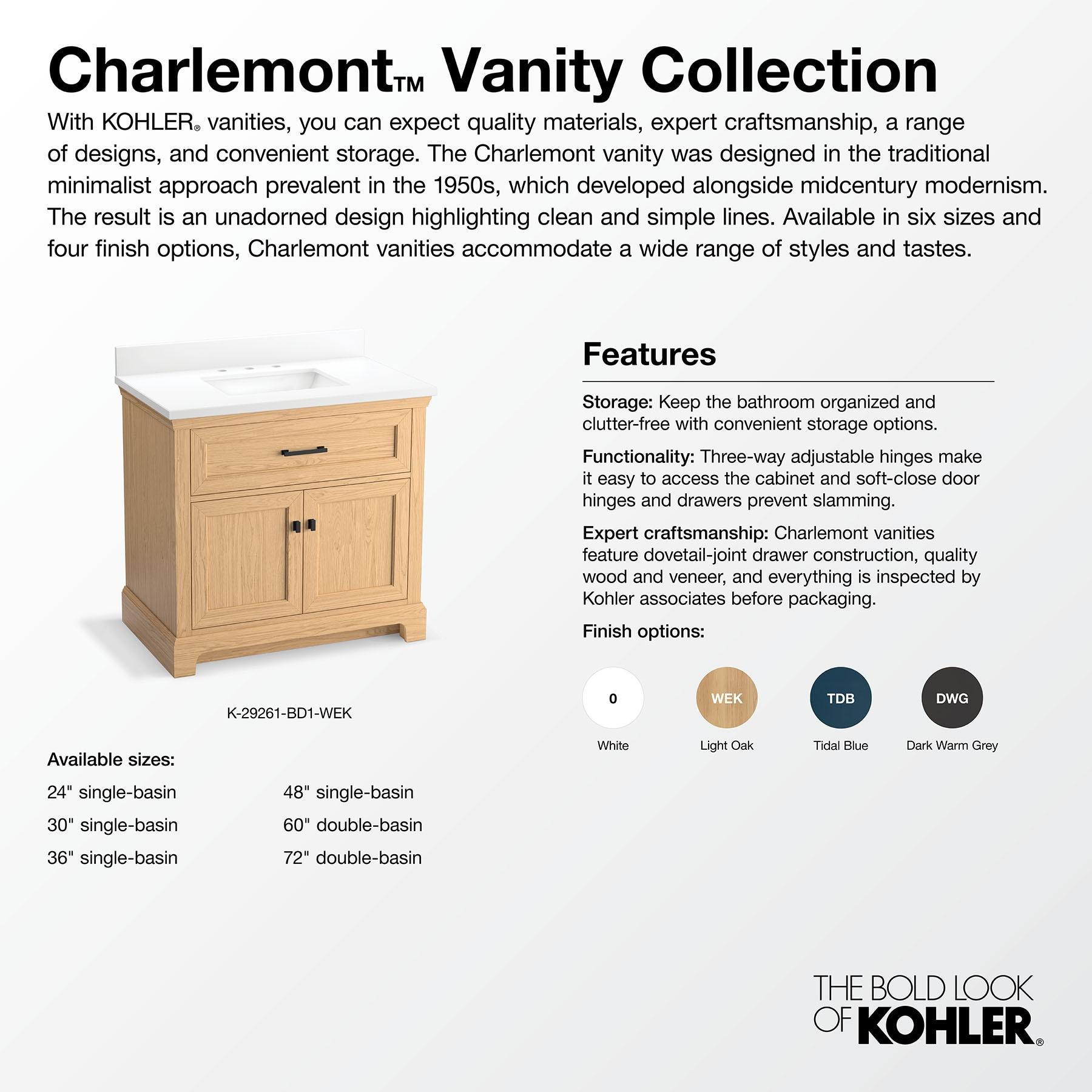 Charlemont 36 In. Bathroom Vanity Cabinet With Sink And Quartz Top