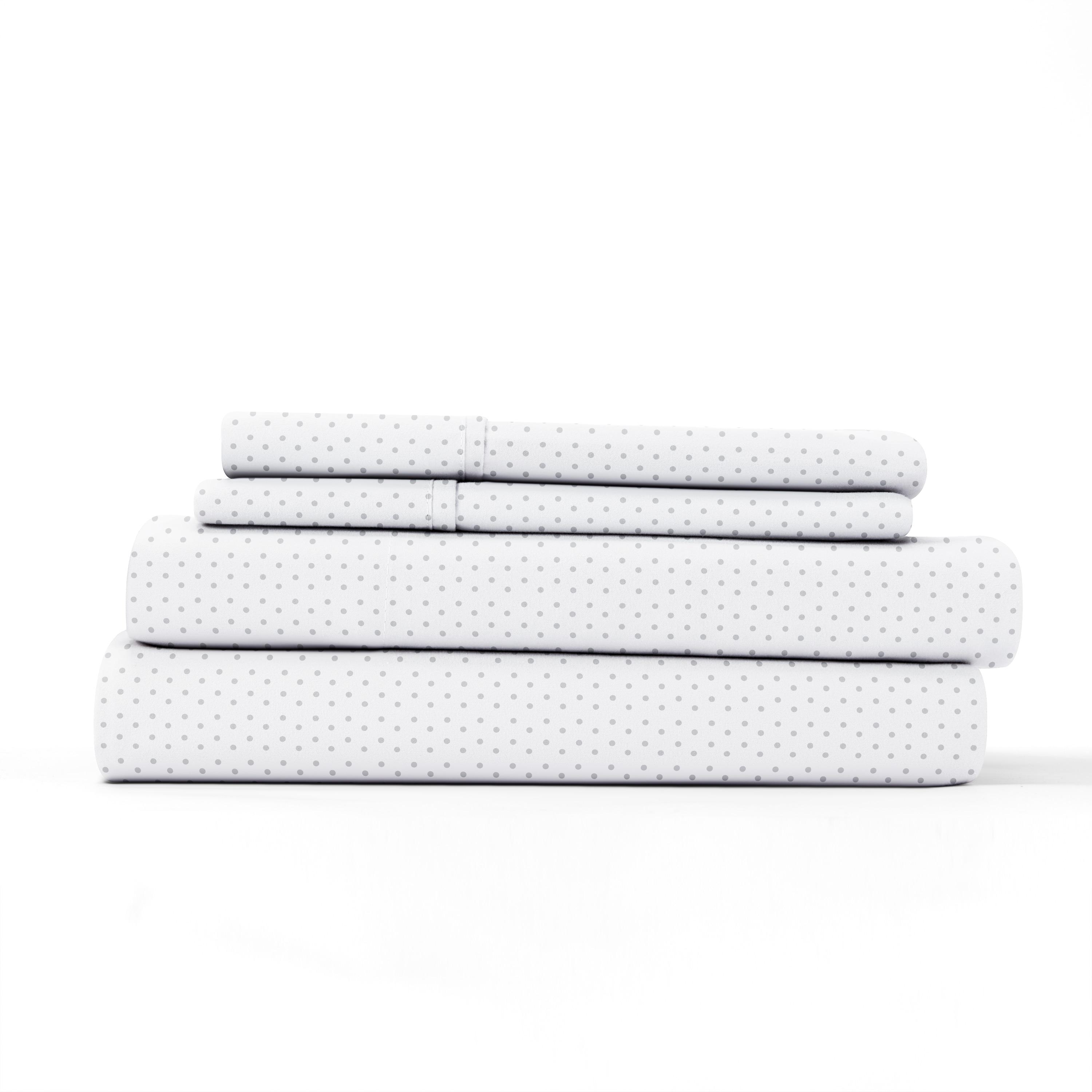 Simply Soft Striped Patterned 4 Piece Bed Sheet Set