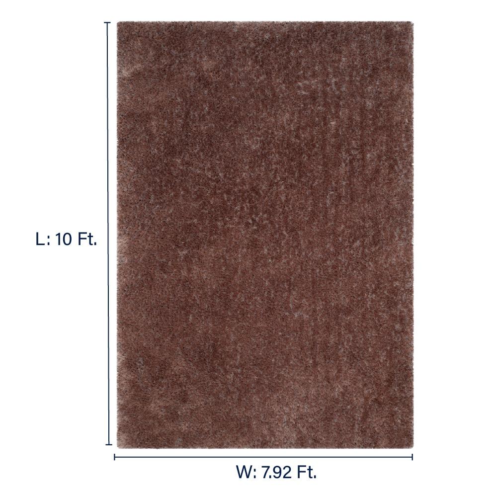 Luxe Shag SGX160 HAND TUFTED Area Rug - Brown - 8'x10' - Safavieh.