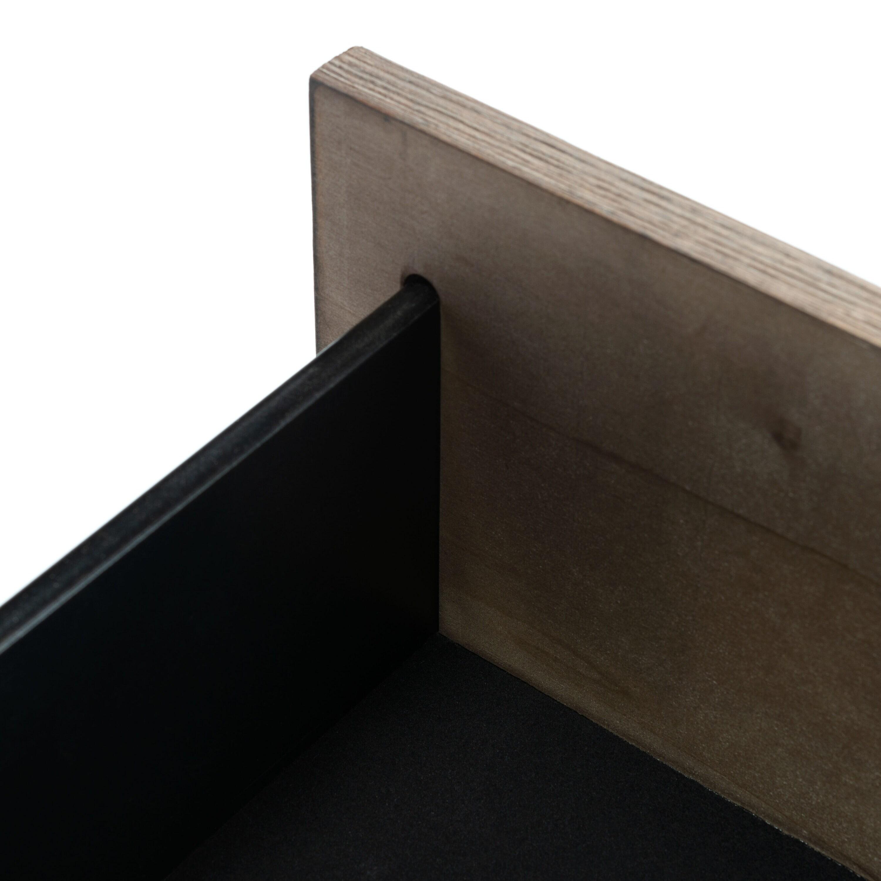 Fenno 2 Drawer Nightstand - Walnut/Brass - Safavieh.