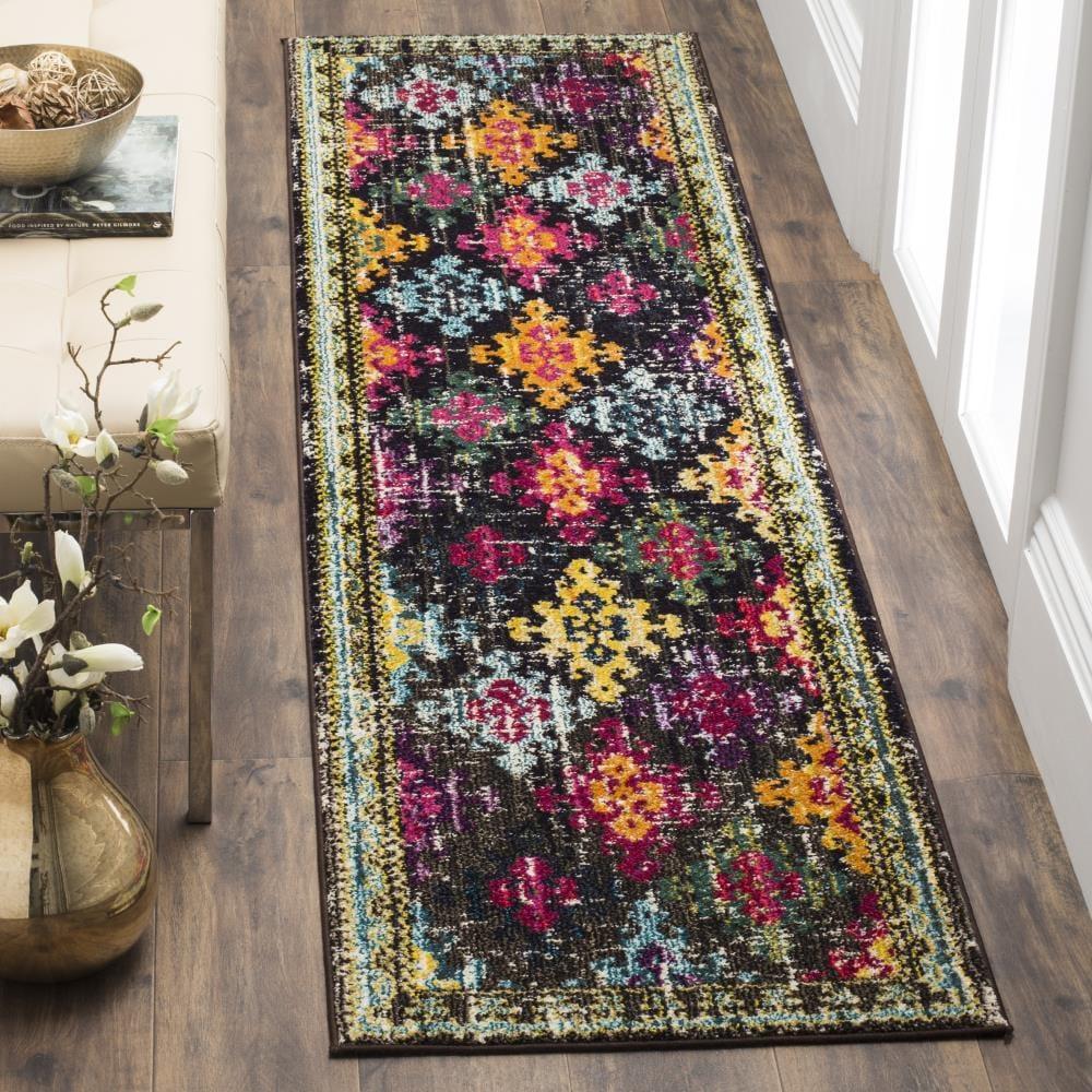 Monaco MNC244 Power Loomed Indoor Runner Rug - Multi - 2'2"x8' - Safavieh.