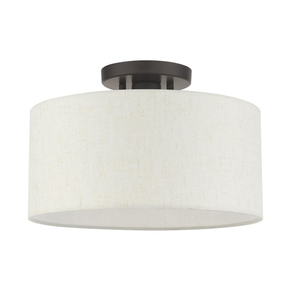 Darian Fabric Semi Flush Mount