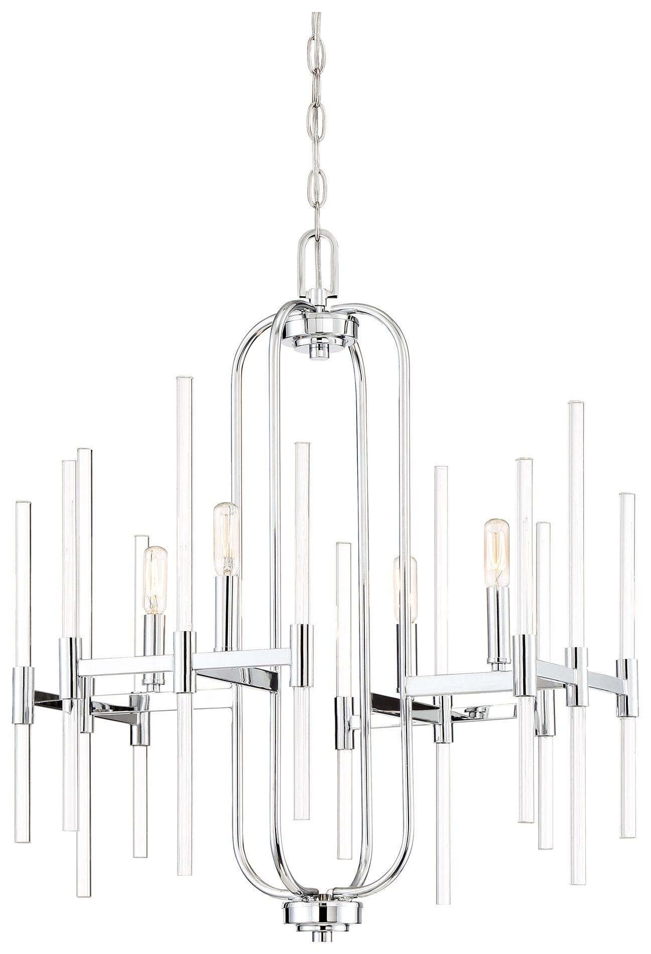Minka Lavery - Pillar - Chandelier 4 Light Chrome in Transitional Style - 27.75