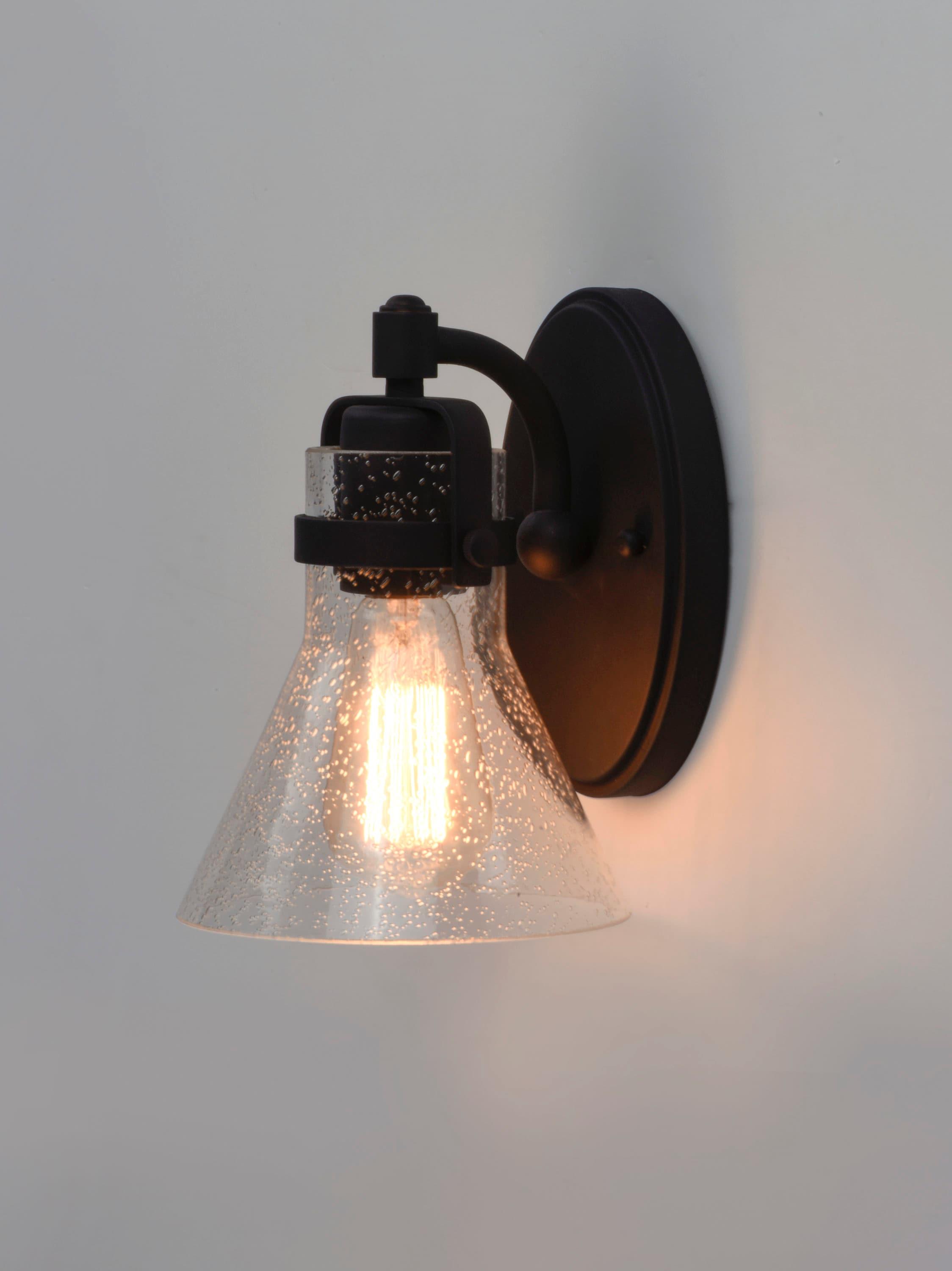 -One Light Wall Sconce With Bulb-6 Inches Wide By 8.5 Inches High-Oil Rubbed Bronze Finish-False Bulb Included Maxim Lighting 26111Cdoi