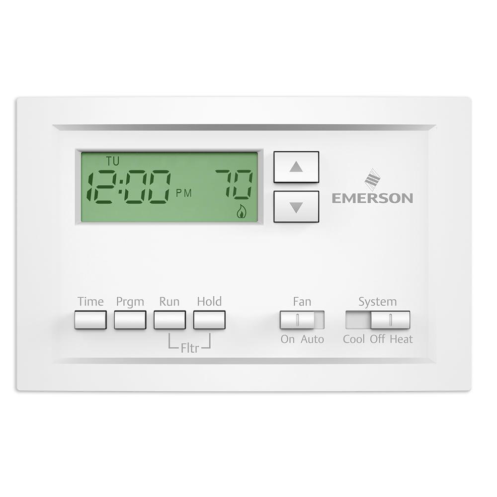 Emerson Thermostats Emerson Thermostats Smart Programmable Thermostat White