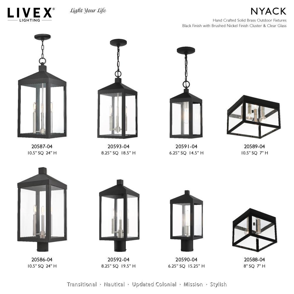 Livex Lighting Nyack 1 - Light Pendant in  Black