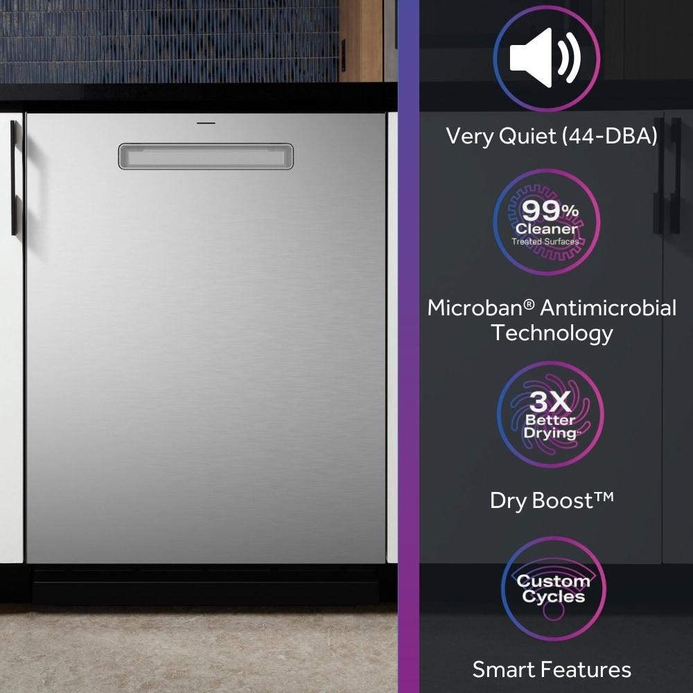 GE Profile™ 24" 44 Decibel ENERGY STAR Certified Smart Built-in Top Control Dishwasher with Adjustable Rack and Tall Tub PDP715SYVFS