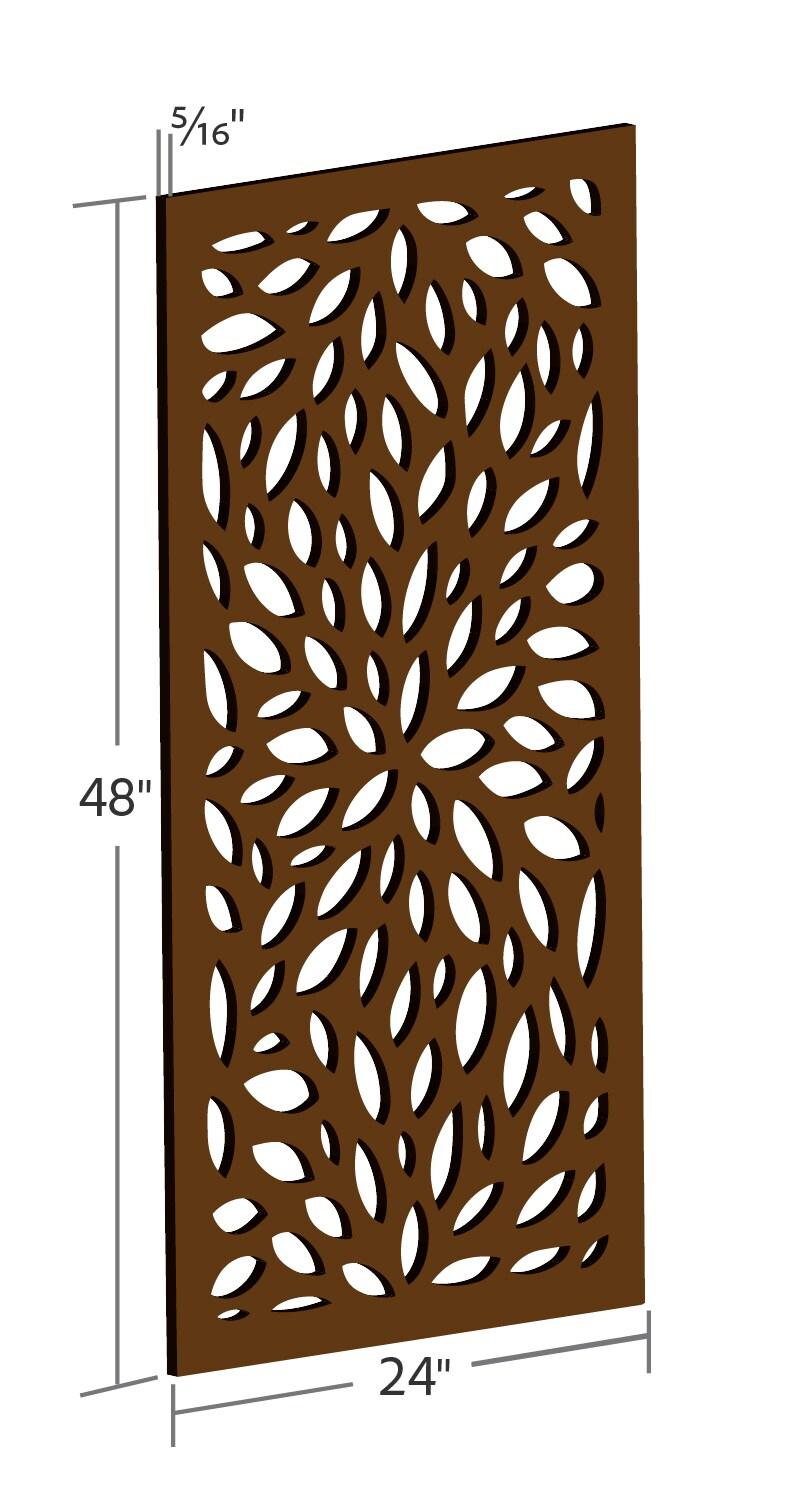 Floral Decorative Privacy Panel