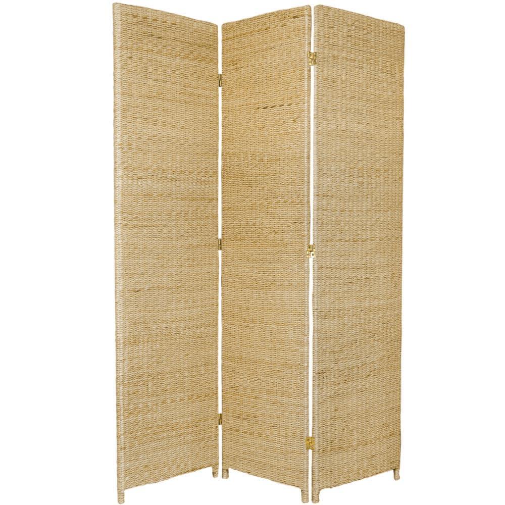 Highland Dunes Fickes 53" W x 71" H Woven Rushes Folding Room Divider