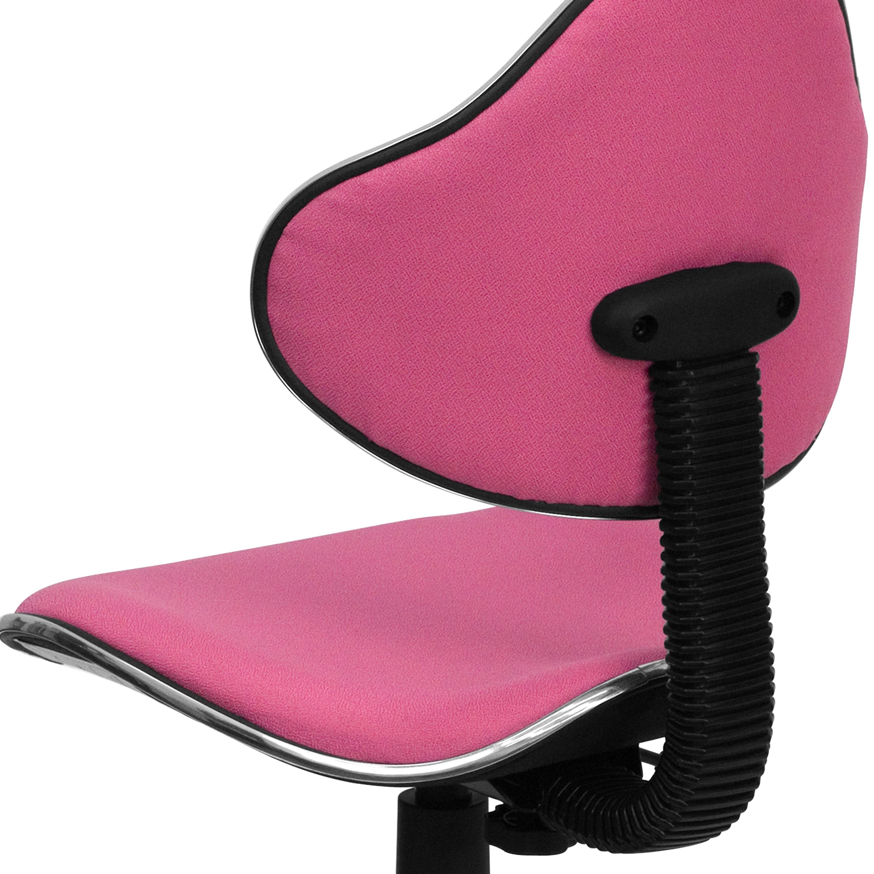 Flash Furniture Whitney Pink Fabric Swivel Ergonomic Task Office Chair