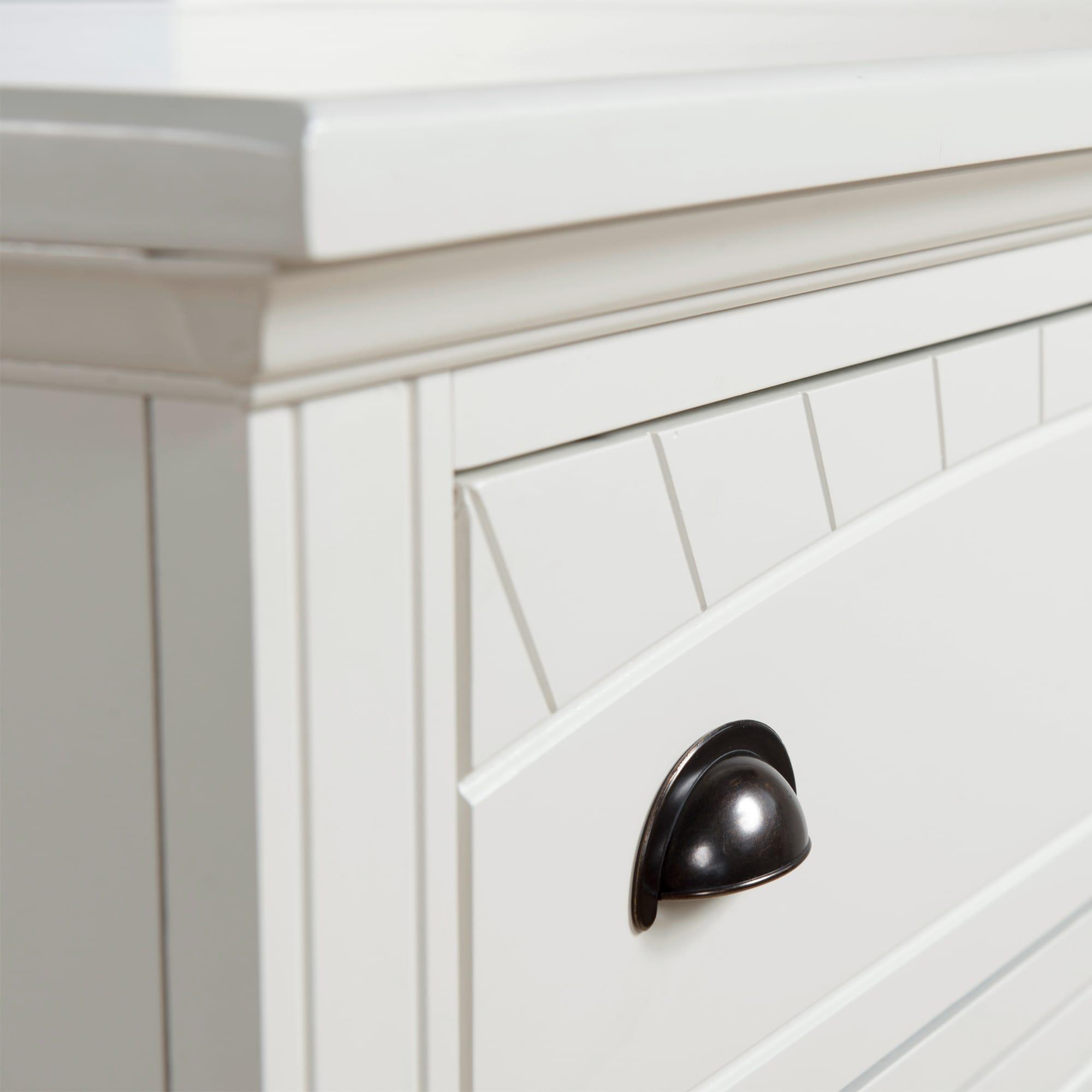 Aiden Cottage 5-Drawer Chest White - Picket House Furnishings: Vertical Storage, No Assembly, MDF & Hardwood