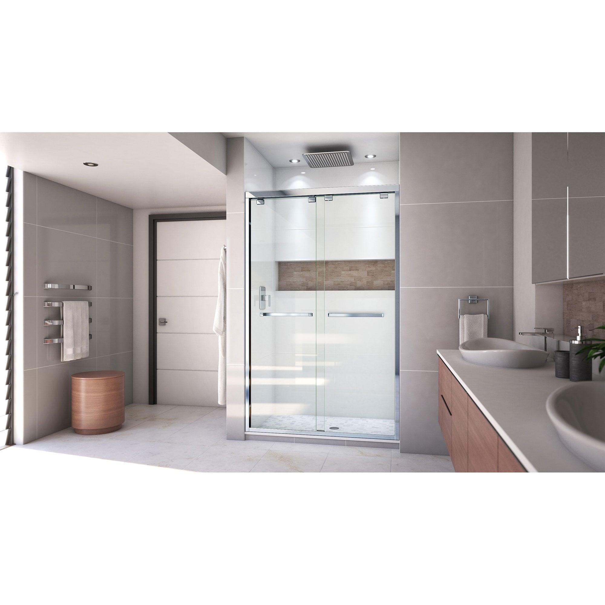 Encore 44" W x 76" Frameless Shower Door with ClearMax Technology