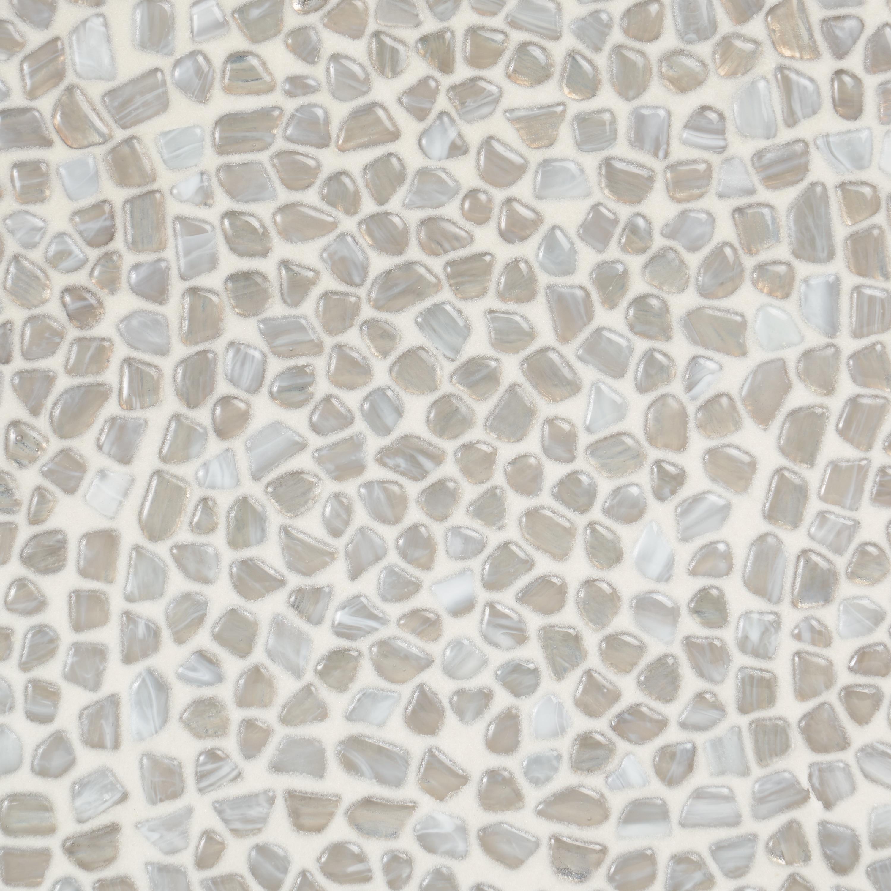Fractal Pebble 11.88 in. x 11.88 in. Polished Glass Wall Mosaic Tile (0.98 Sq. Ft. / Each)