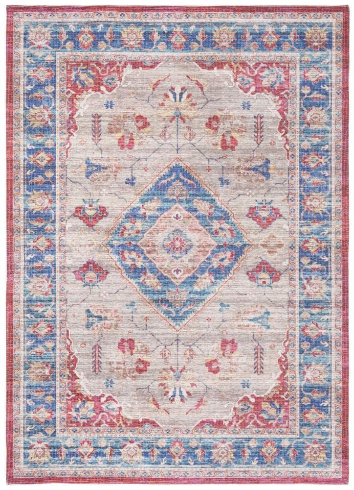 Saffron SFN204 Power Loomed Indoor Area Rug - Rust/Ivory - 5'x8' - Safavieh
