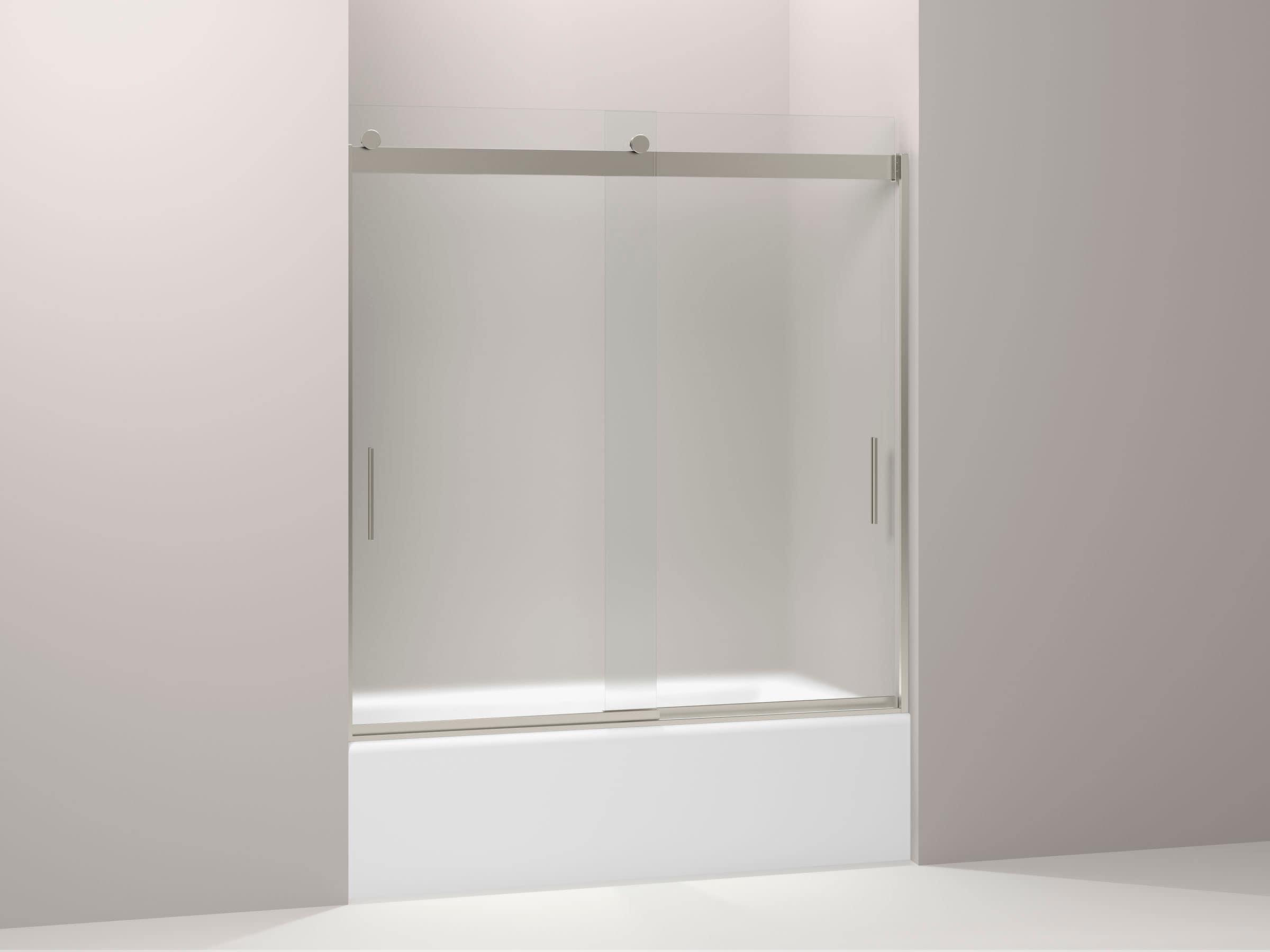 Levity 59.62" x 62" Bypass Bath Door with CleanCoat® Technology