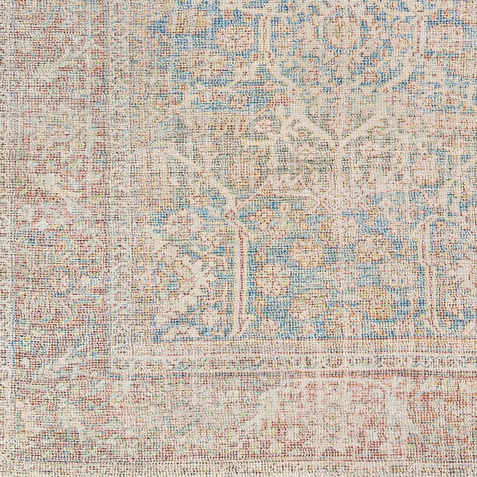 Amasya Traditional Blue Fringe 8'6" x 12' Handwoven Rug